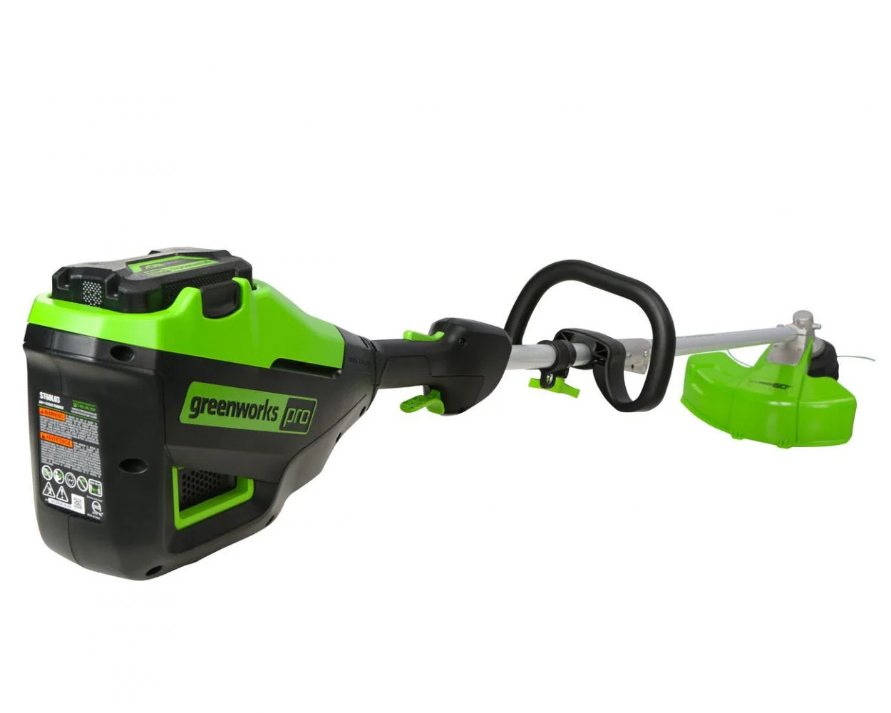 60V 16" Cordless Battery String Trimmer (Attachment Capable) and 8" Edger Attachment Combo Kit: 4.0 Ah Battery and Charger - Image 13