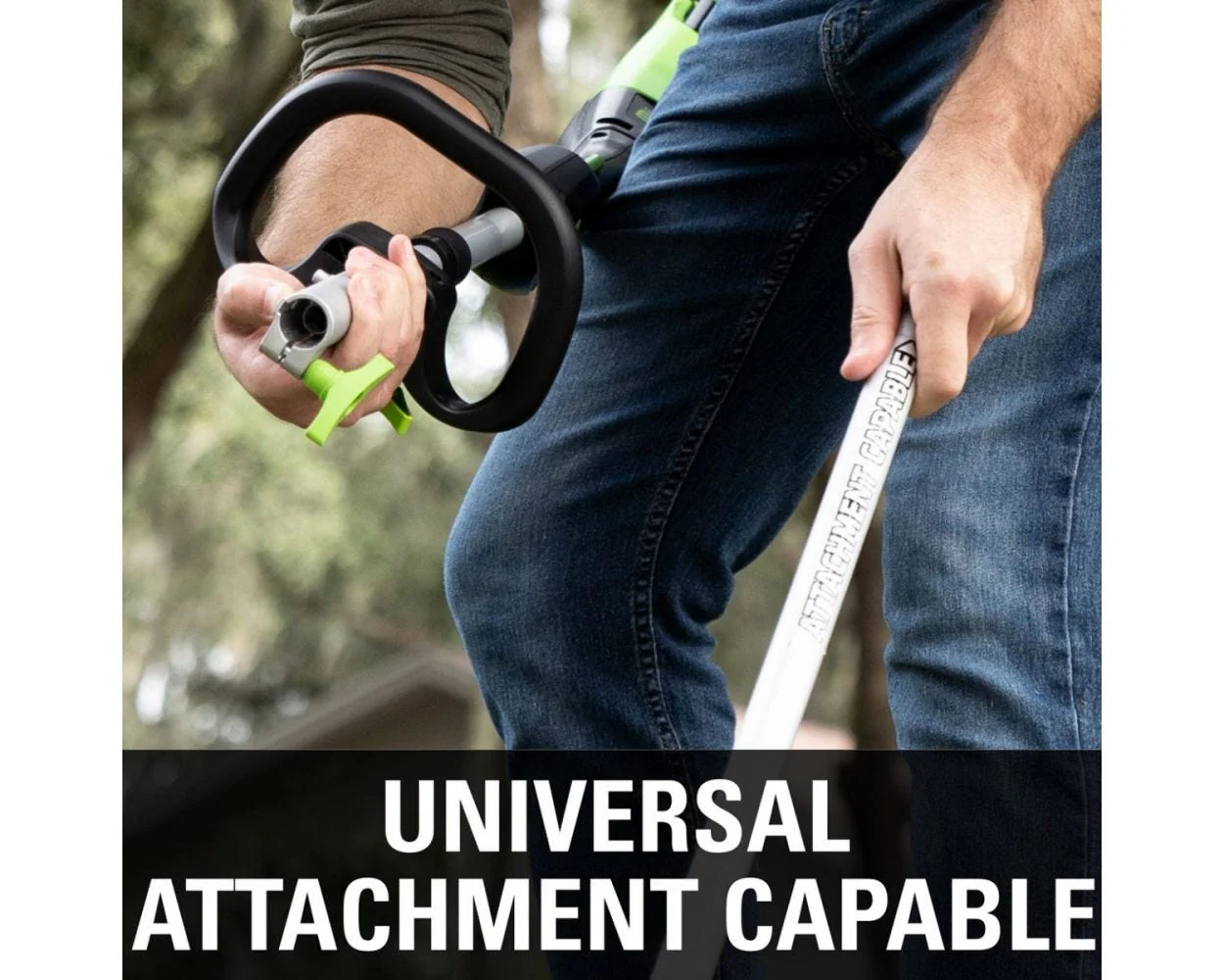 60V 16" Cordless Battery String Trimmer (Attachment Capable) and Horizontal Blower Attachment: 4.0 Ah Battery and Charger - Image 5