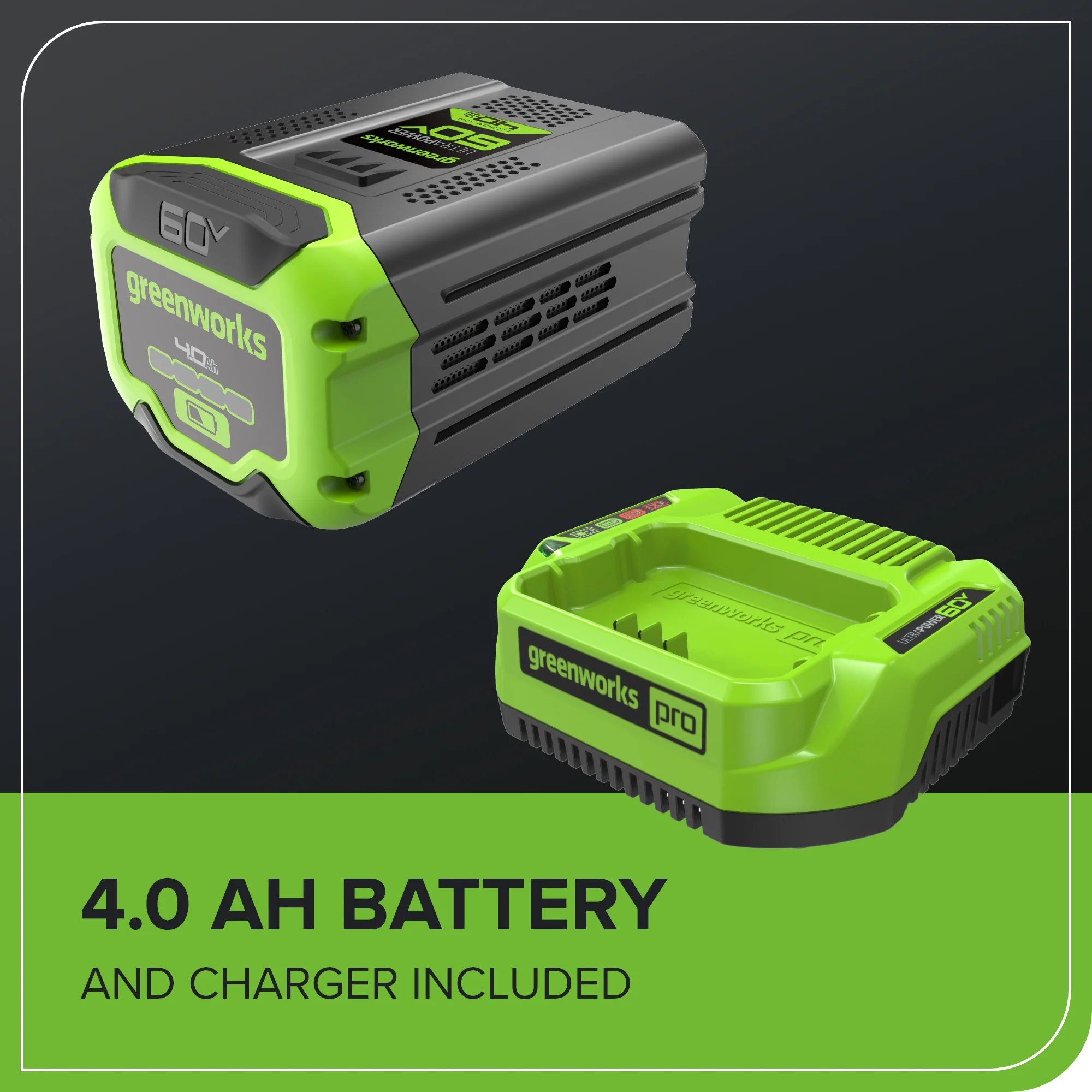 60V 17" Cordless Battery Push Lawn Mower: 4.0 Ah Battery and Charger, LM1716 - Image 11
