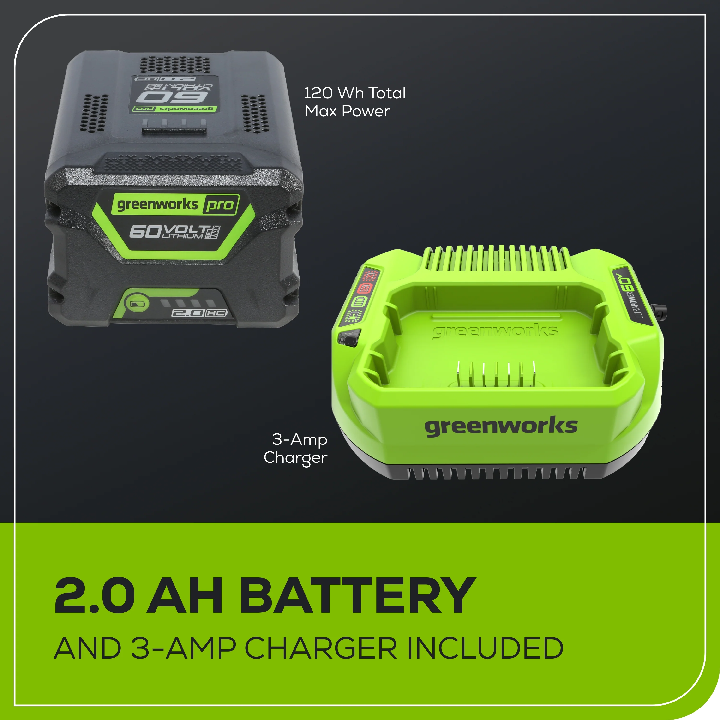 60V 20" 6-position Cordless Battery Pole Hedge w/ 2Ah Battery and 3A Charger - Image 8