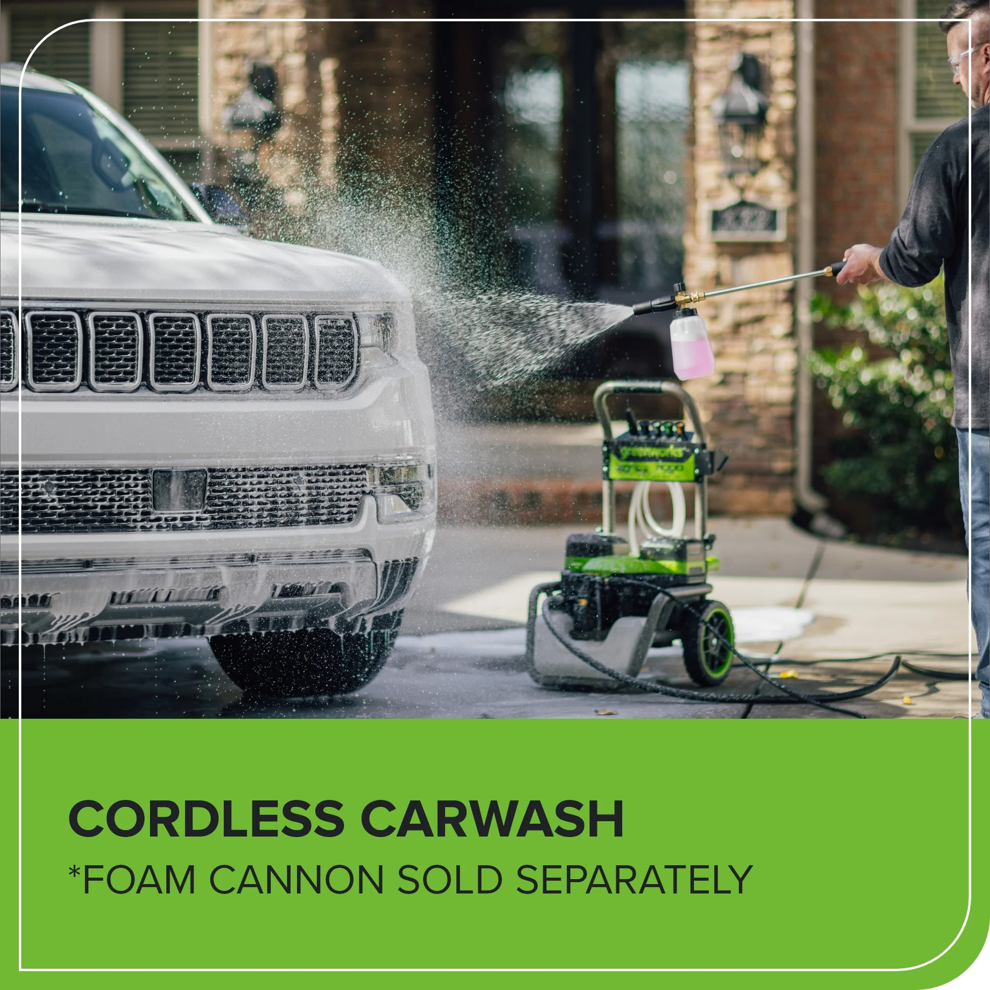 Corded/60V 3000-PSI 2.0 GPM Electric Pressure Washer: (2) 5.0Ah Batteries and Dual-Port Charger - Image 15