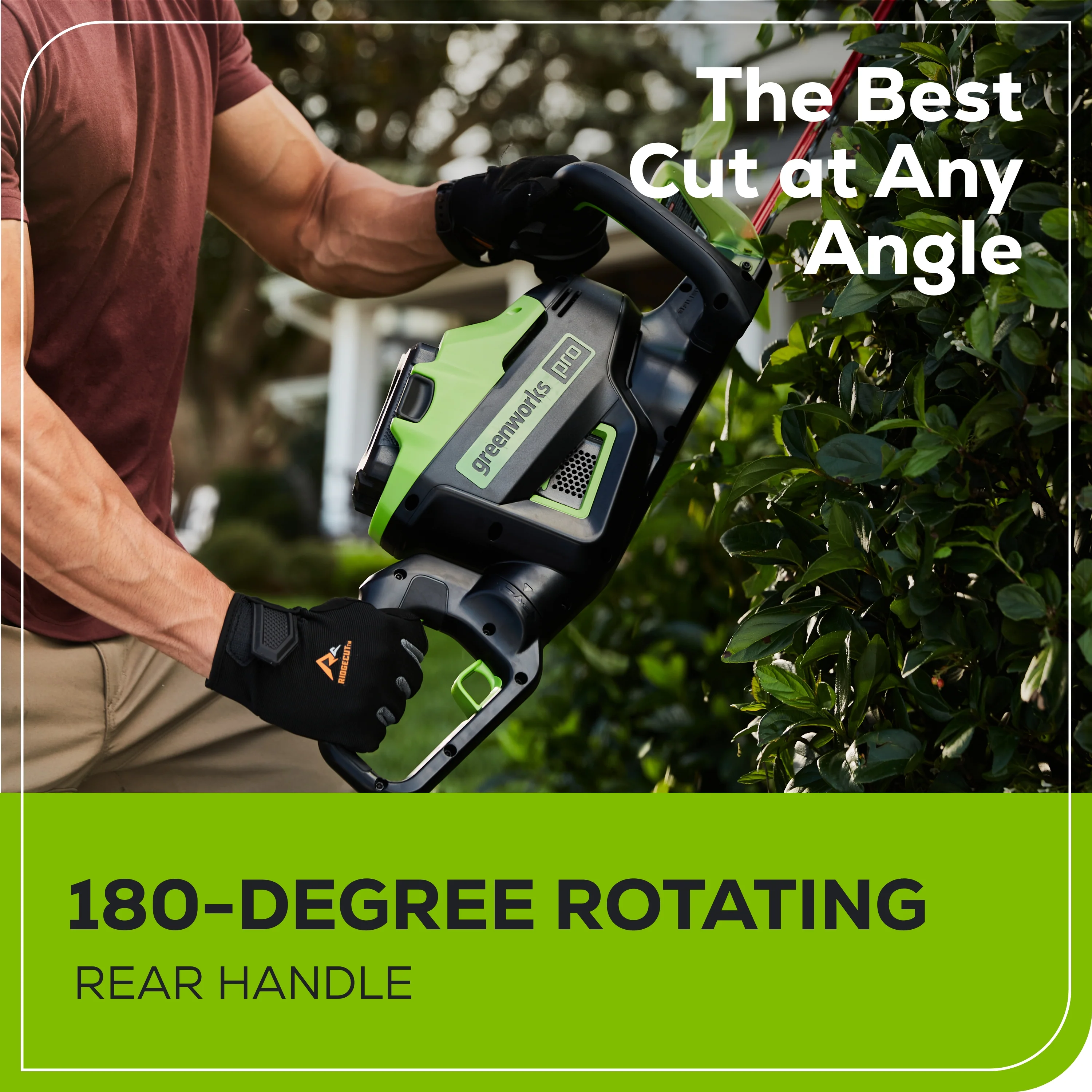 60V Cordless Battery 3PC Handheld Combo Kit, String Trimmer, Blower and Hedge Trimmer, (1) 2.5 Ah Battery and Charger - Image 10