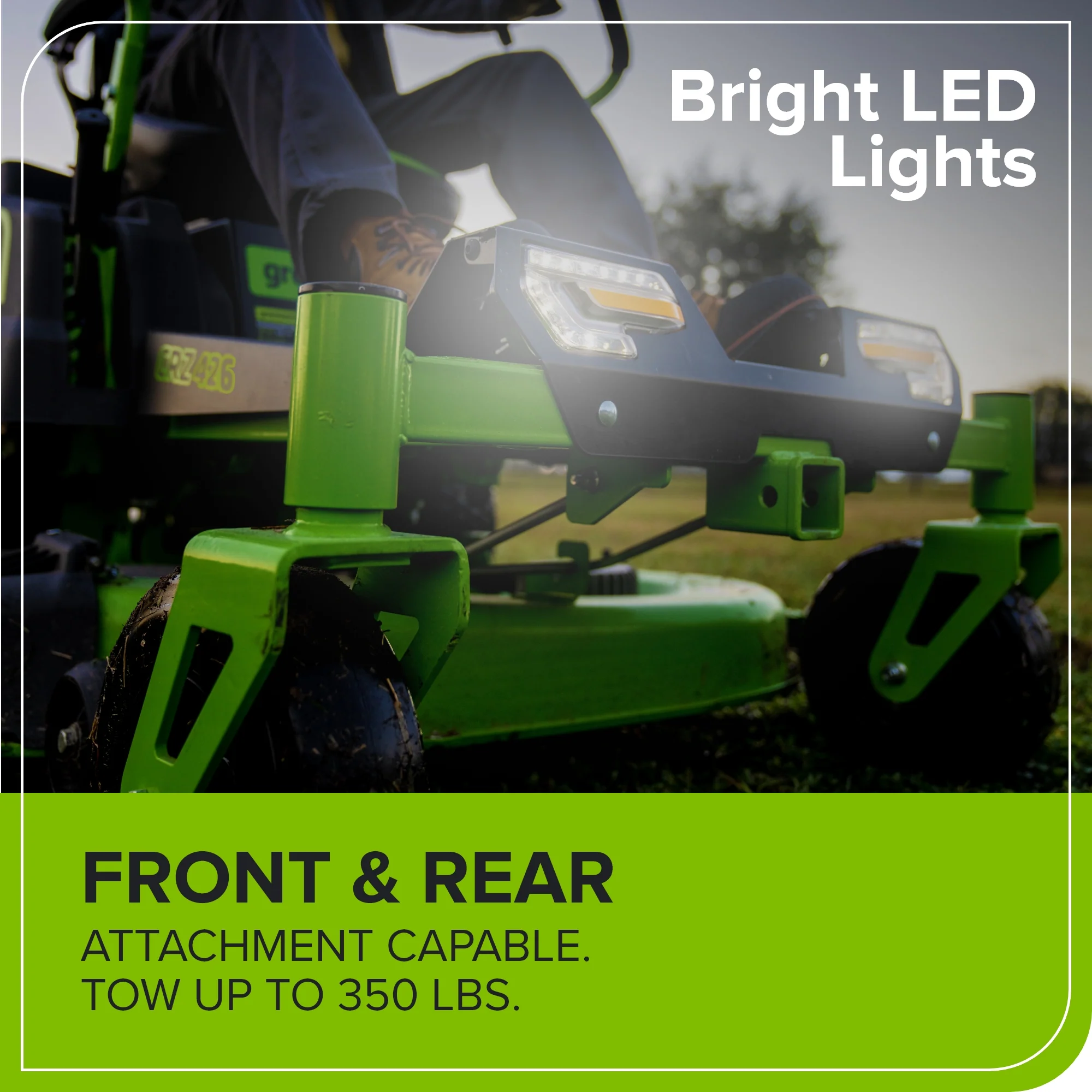 60V 42" Electric CrossoverZ Zero Turn Mower: (4) 8 Ah Batteries and 600W Wall Charger, CRZ4262 - Image 5