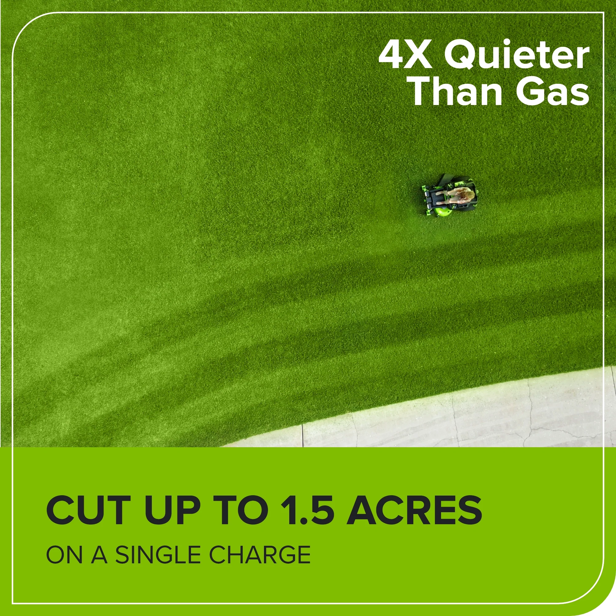 60V 42" Electric CrossoverZ Zero Turn Mower: (4) 8 Ah Batteries and 600W Wall Charger, CRZ4262 - Image 9