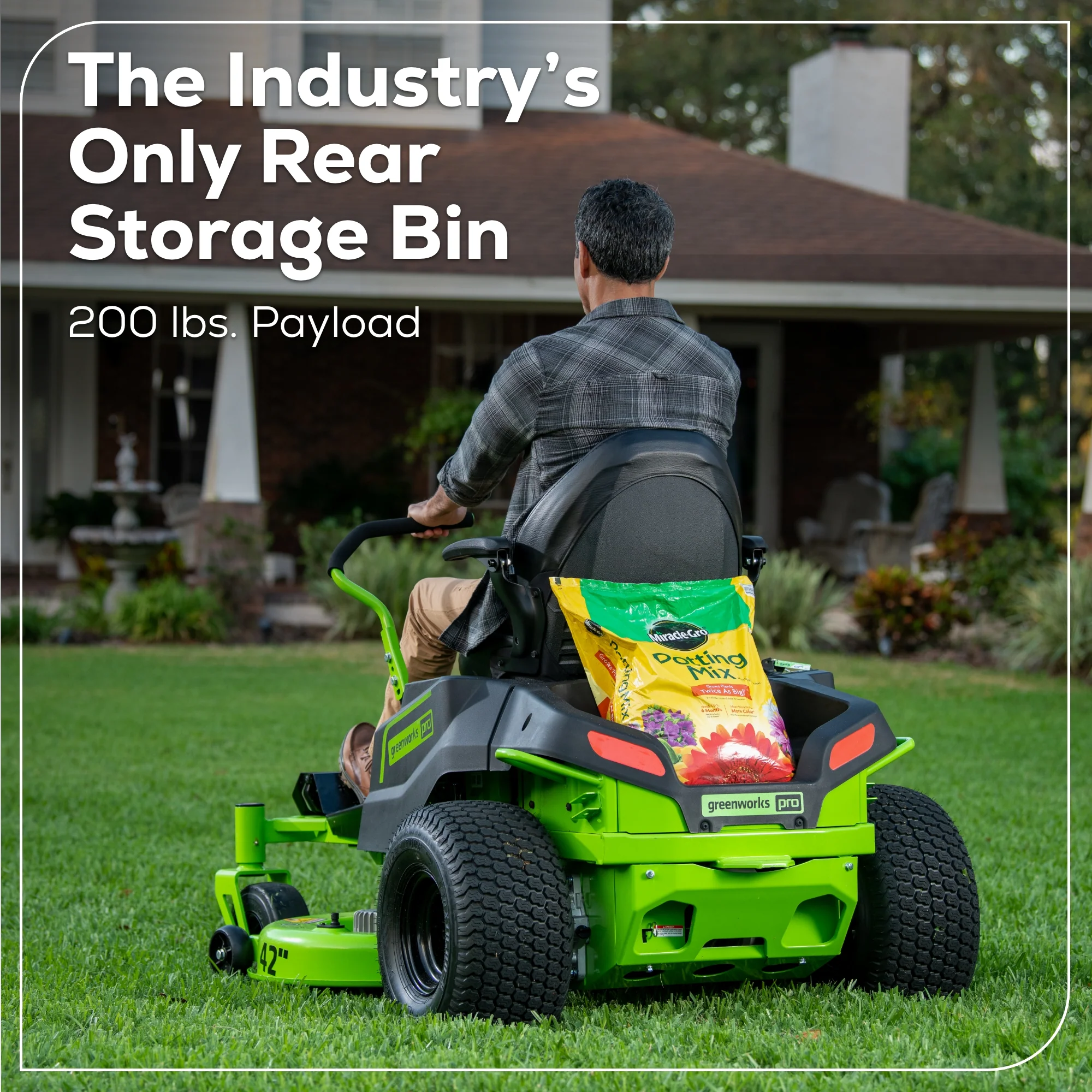 60V 42" Electric CrossoverZ Zero Turn Mower with (4) 8 Ah Batteries and (2) Dual-Port Turbo Chargers, CRZ4262 - Image 10