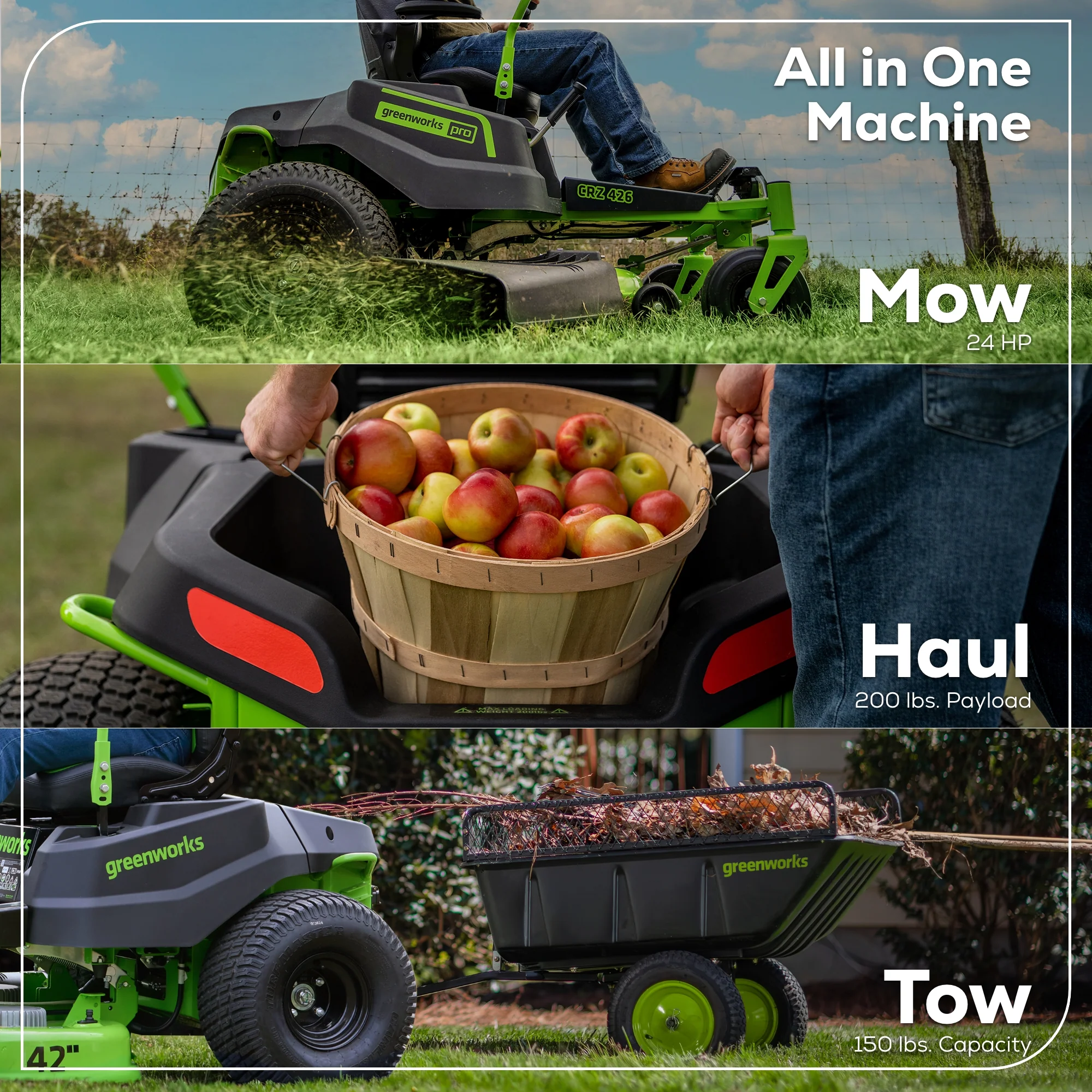 60V 42" Electric CrossoverZ Zero Turn Mower with (4) 8 Ah Batteries and (2) Dual-Port Turbo Chargers, CRZ4262 - Image 18