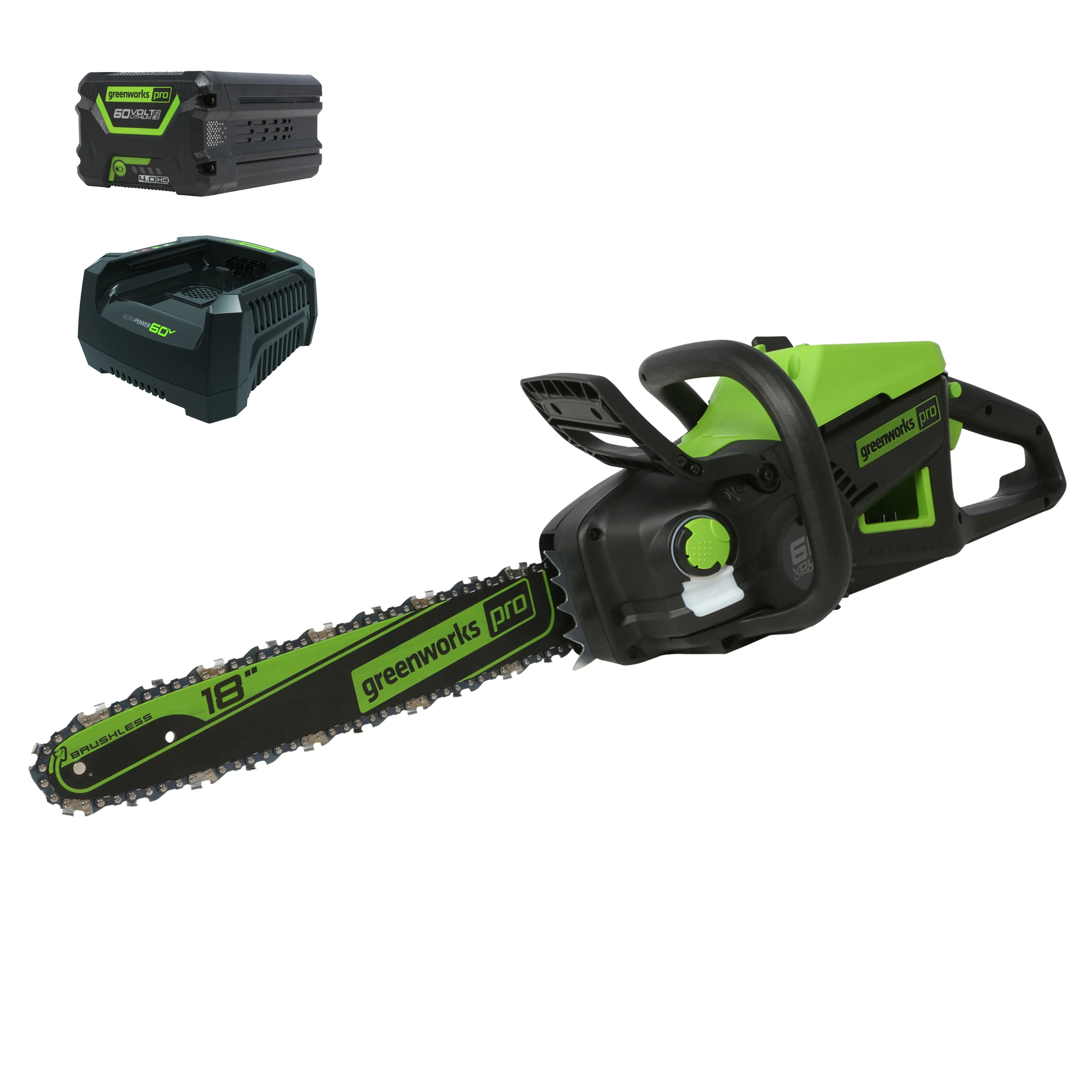 60V 18" Cordless Battery 2.0kW Chainsaw w/ 4.0 Ah Battery & Charger - Image 15