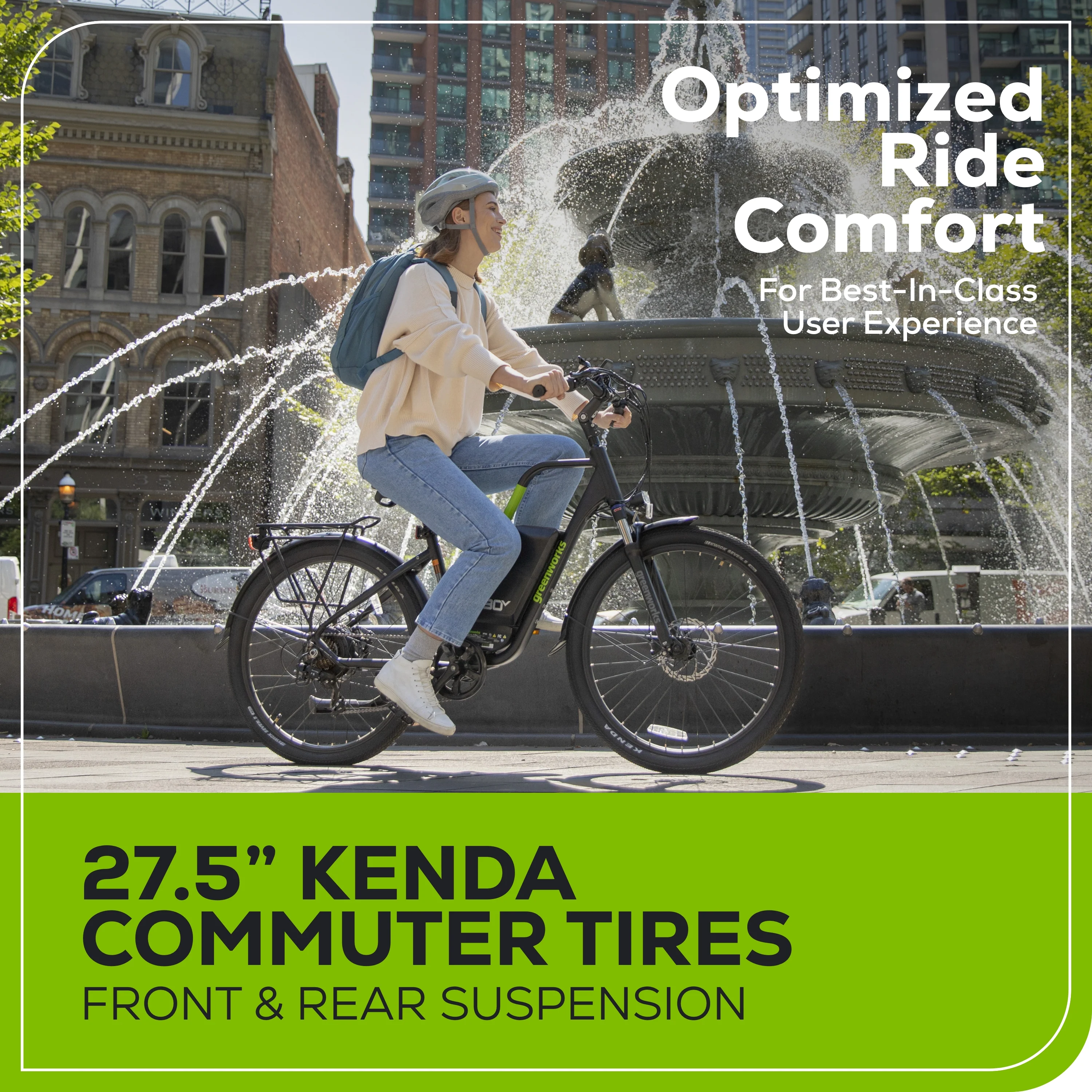 80V VENTURE Series 27.5" Electric Commuter Bike, 4Ah Battery and Charger - Image 6