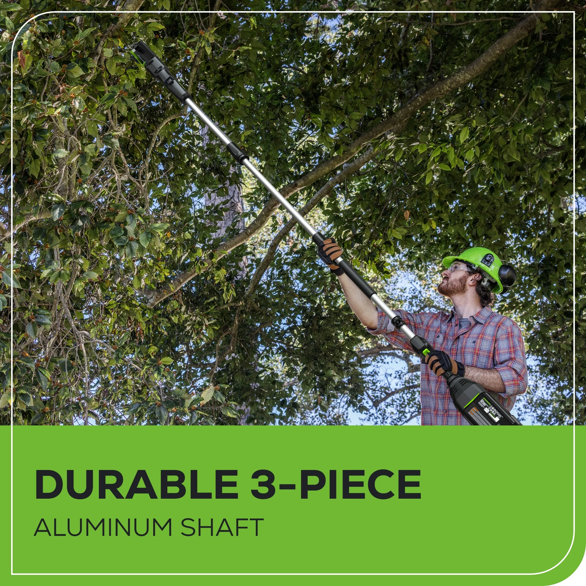 80V Pro 10" Cordless Battery Pole Saw: 2.0 Ah Battery and Charger - Image 7