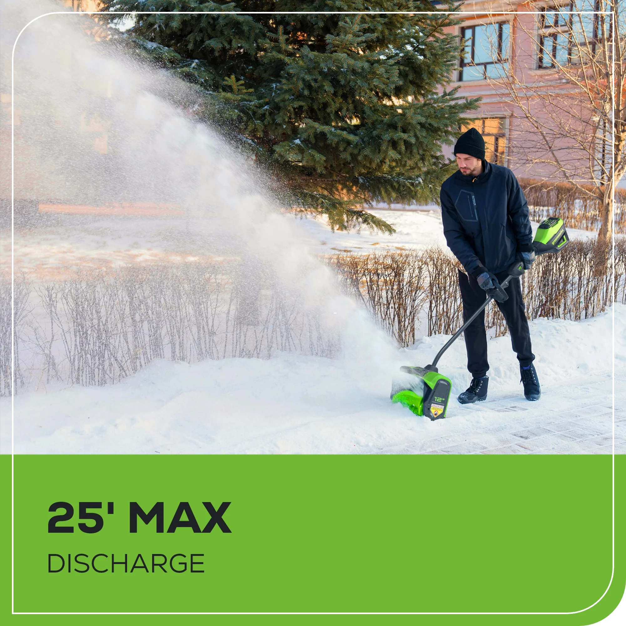 80V 12" Cordless Battery LED Snow Shovel (Tool Only) - Image 6