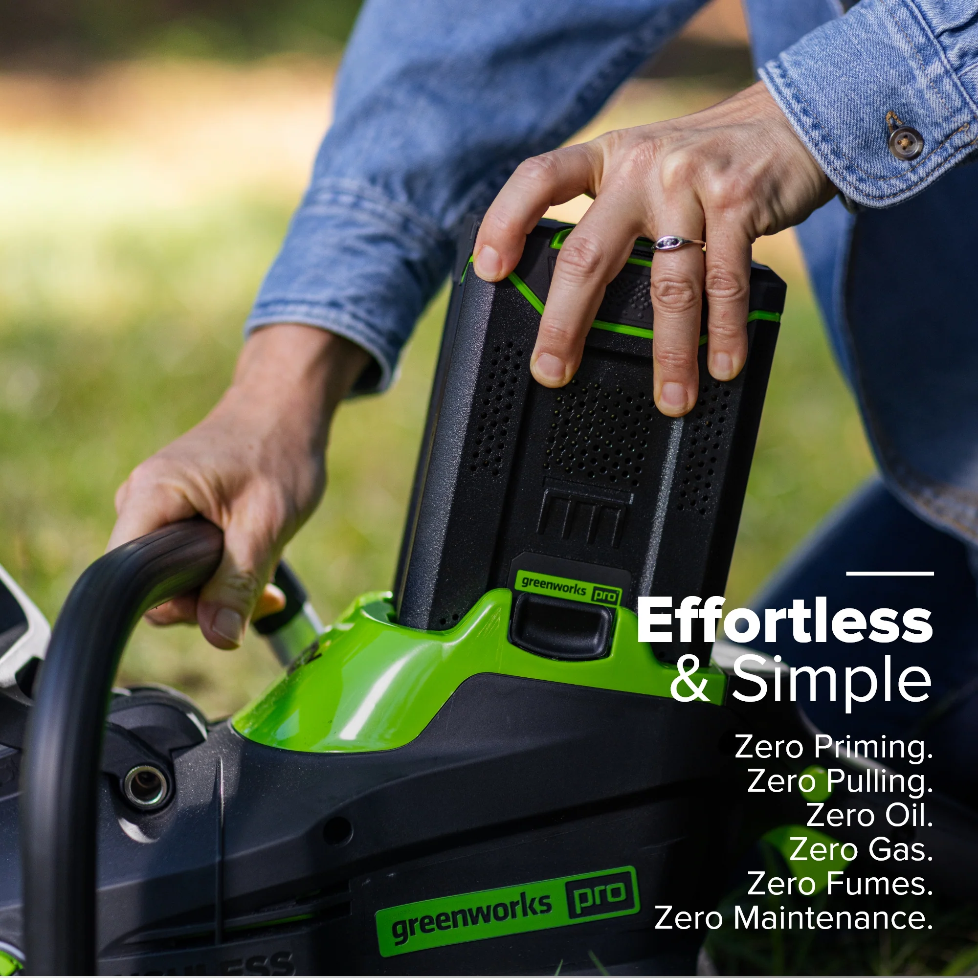 80V 20" Cordless Battery Chainsaw: 4.0 Ah Battery and Charger - Image 7