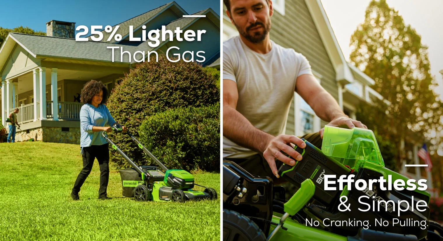 RENEWED 80V 21" Cordless Battery 4-in-1 Self-Propelled Lawn Mower: (1)4.0 Ah, (1)2.0 Ah Battery and Rapid Charger, LM2118S - Image 6