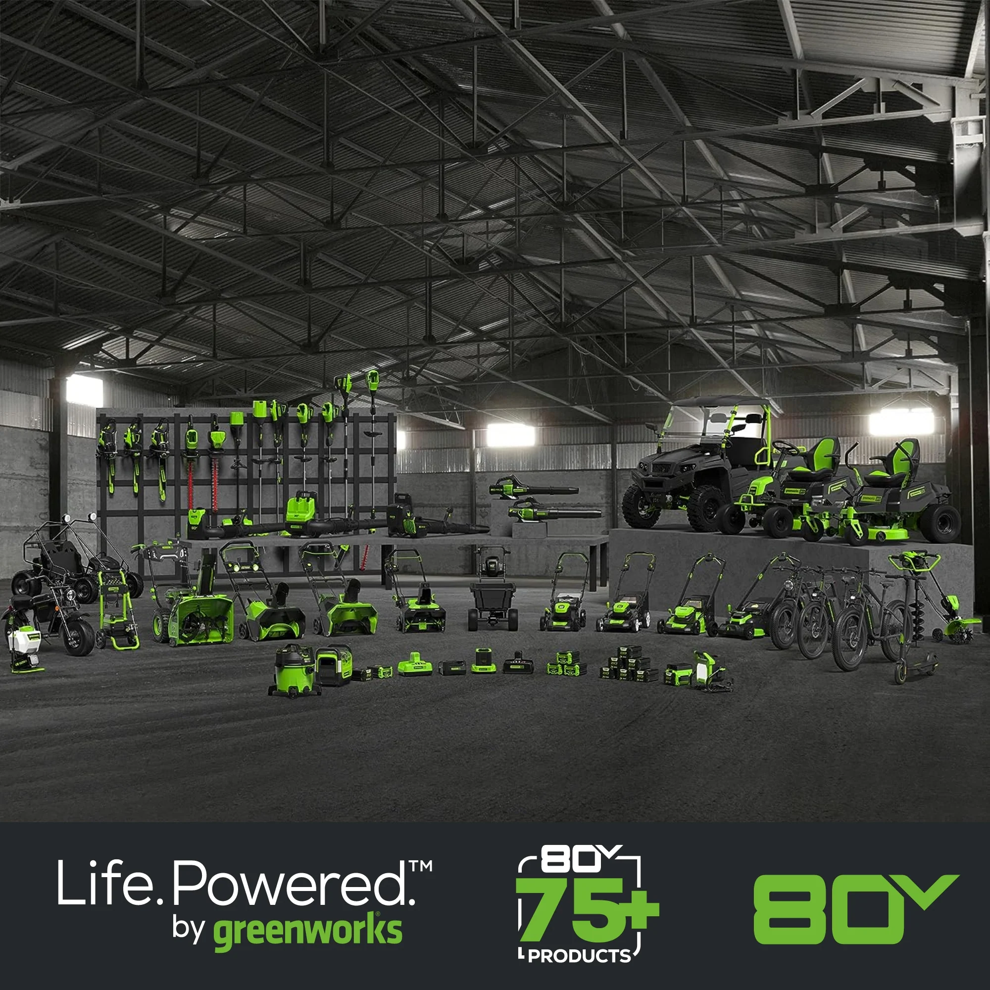 80V 25" Cordless Battery Dual Blade Self-Propelled Mower 2PC Combo Kit, (1) 4.0 Ah Battery and (1) Rapid Charger - Image 16