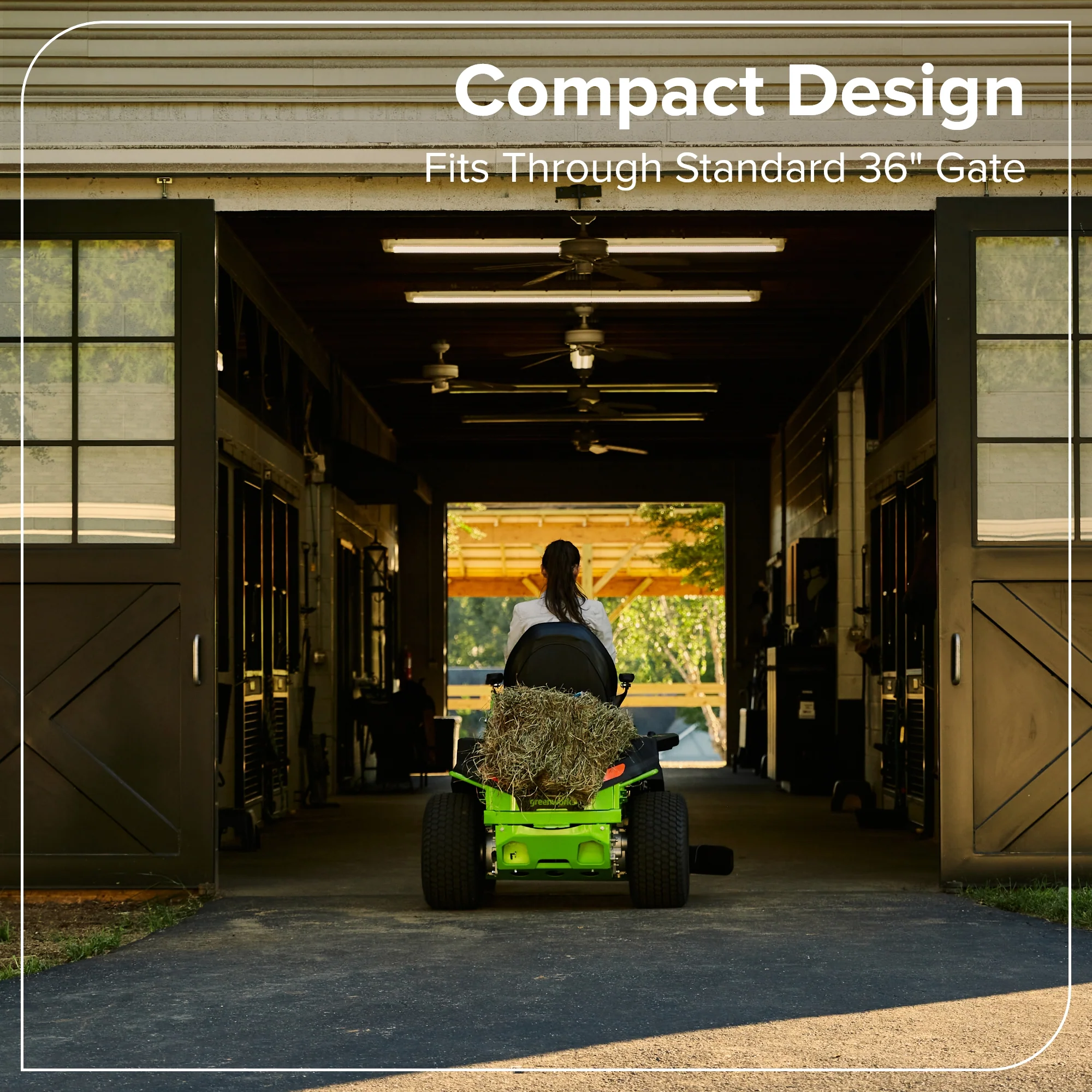 80V 42" CrossoverT Riding Lawn Tractor : (4) 6.0 Ah Batteries and 600-Watt Charger, CRT4282 - Image 11