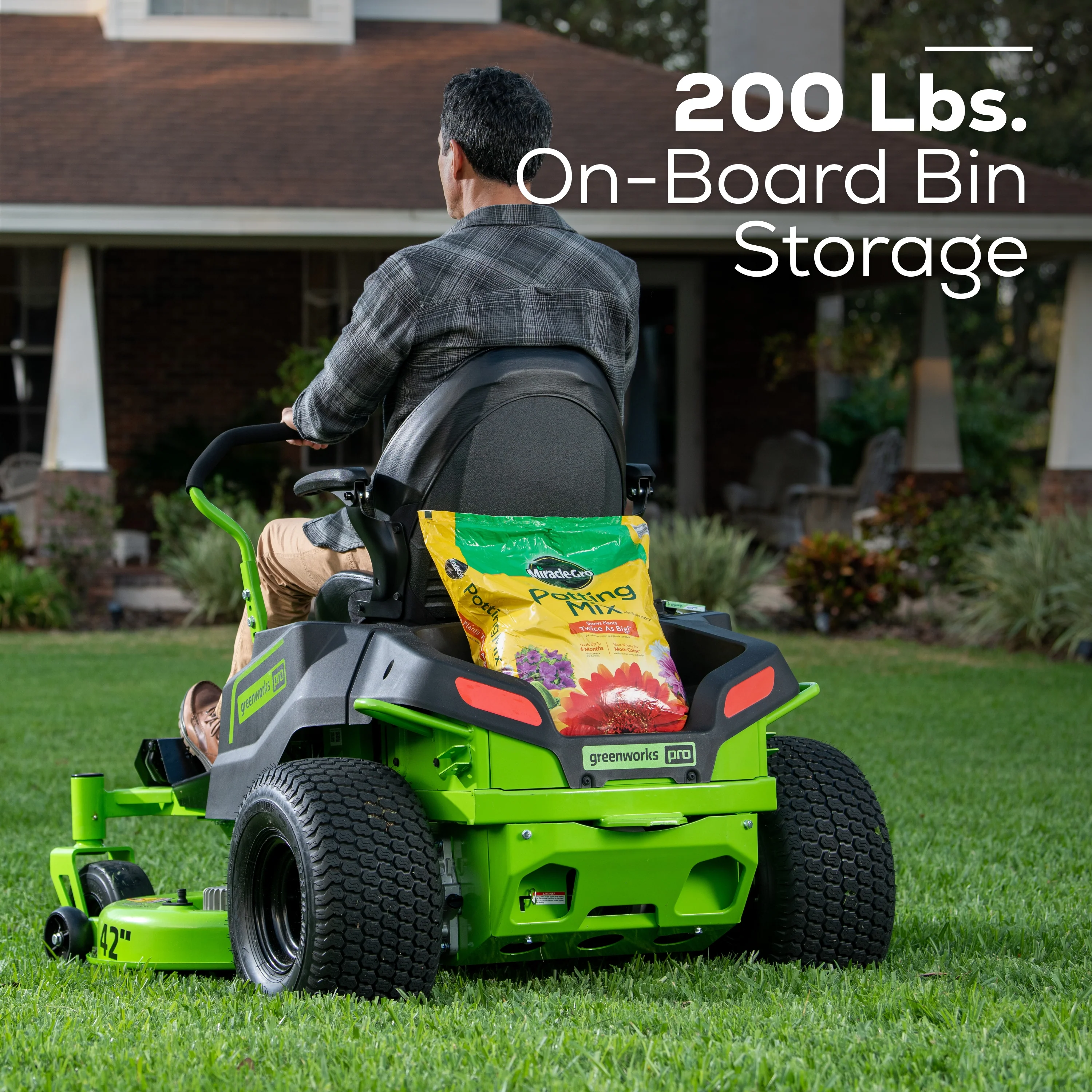 80V 42" Cordless Battery CrossoverT Riding Lawn Mower w/ Six (6) 5.0Ah Batteries and Three (3) Dual Port Turbo Chargers, CRZ4281 - Image 15