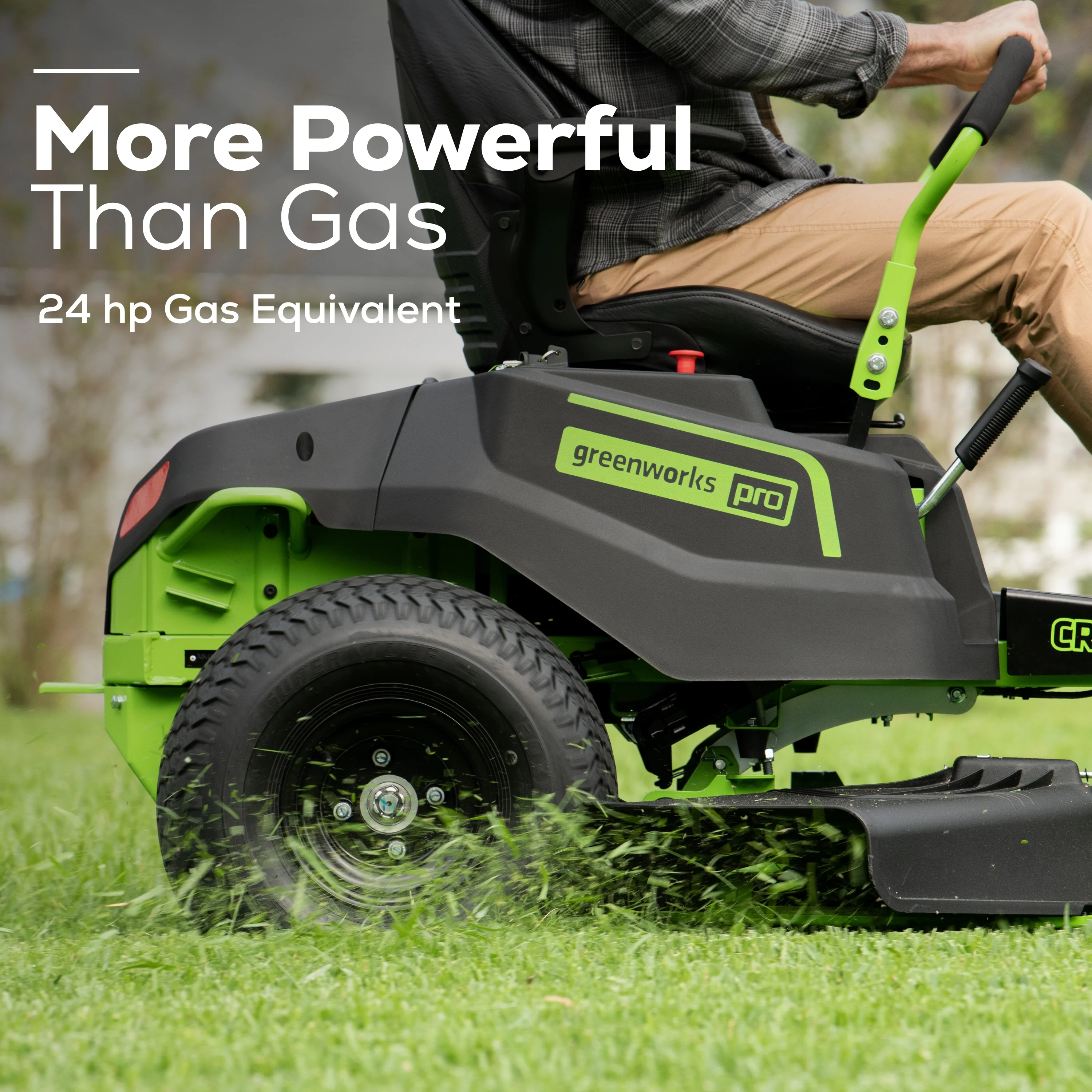 80V 42" Cordless Battery CrossoverT Riding Lawn Mower w/ Six (6) 5.0Ah Batteries and Three (3) Dual Port Turbo Chargers, CRZ4281 - Image 6