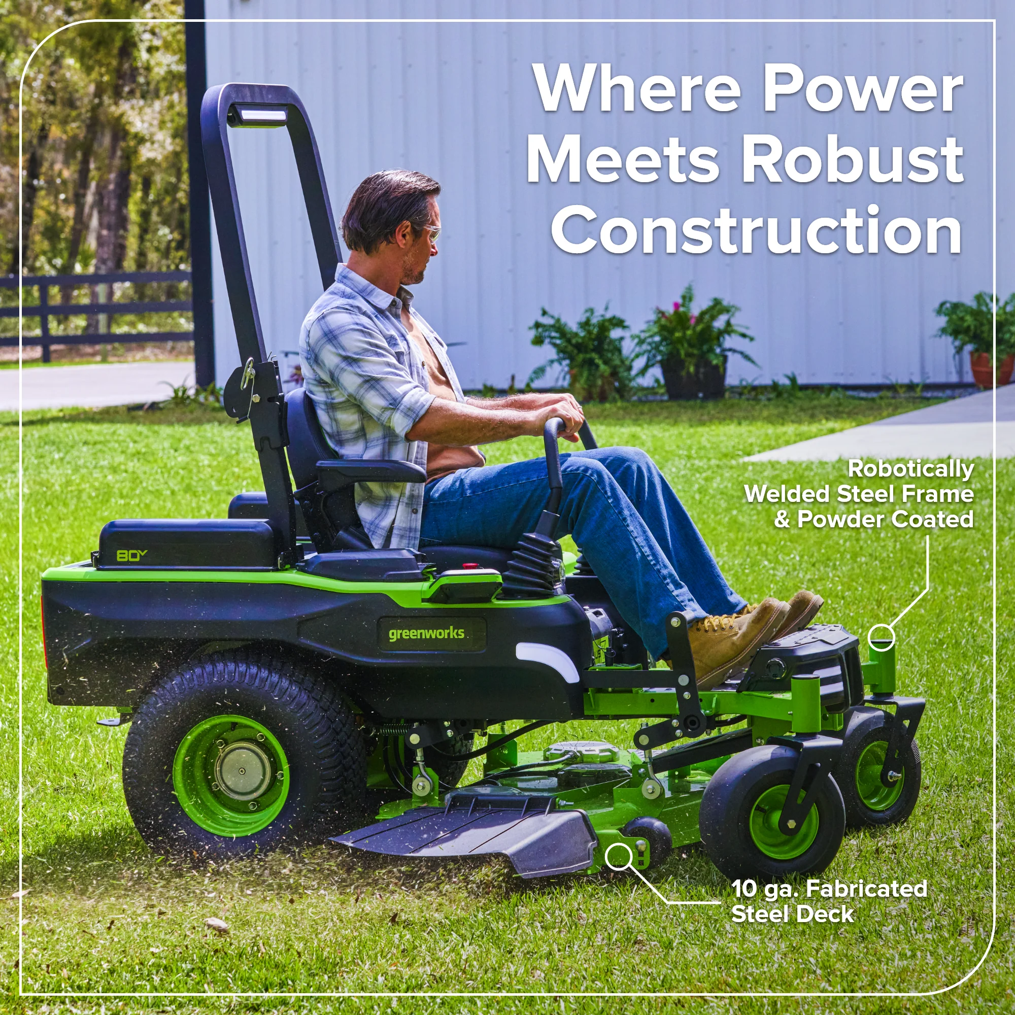 80V 54" MaximusZ Zero Turn Riding Mower: (2) 16.0 Ah and (4) 6.0 Ah Batteries and 1.5kW Charger, MZ5481 - Image 14