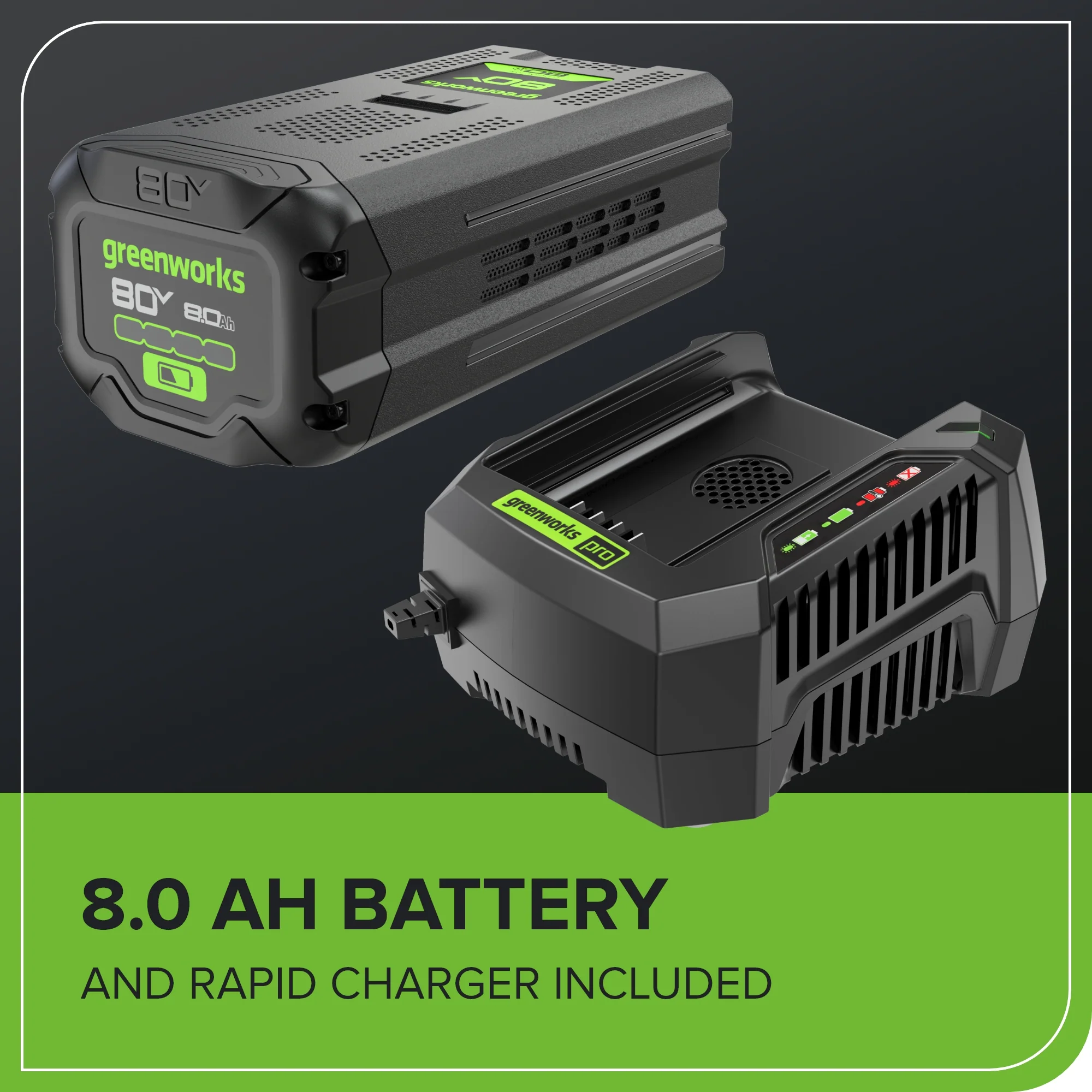 80V 750 CFM Cordless Battery Single Port Backpack Blower, 8Ah Battery and 6A Charger - Image 9