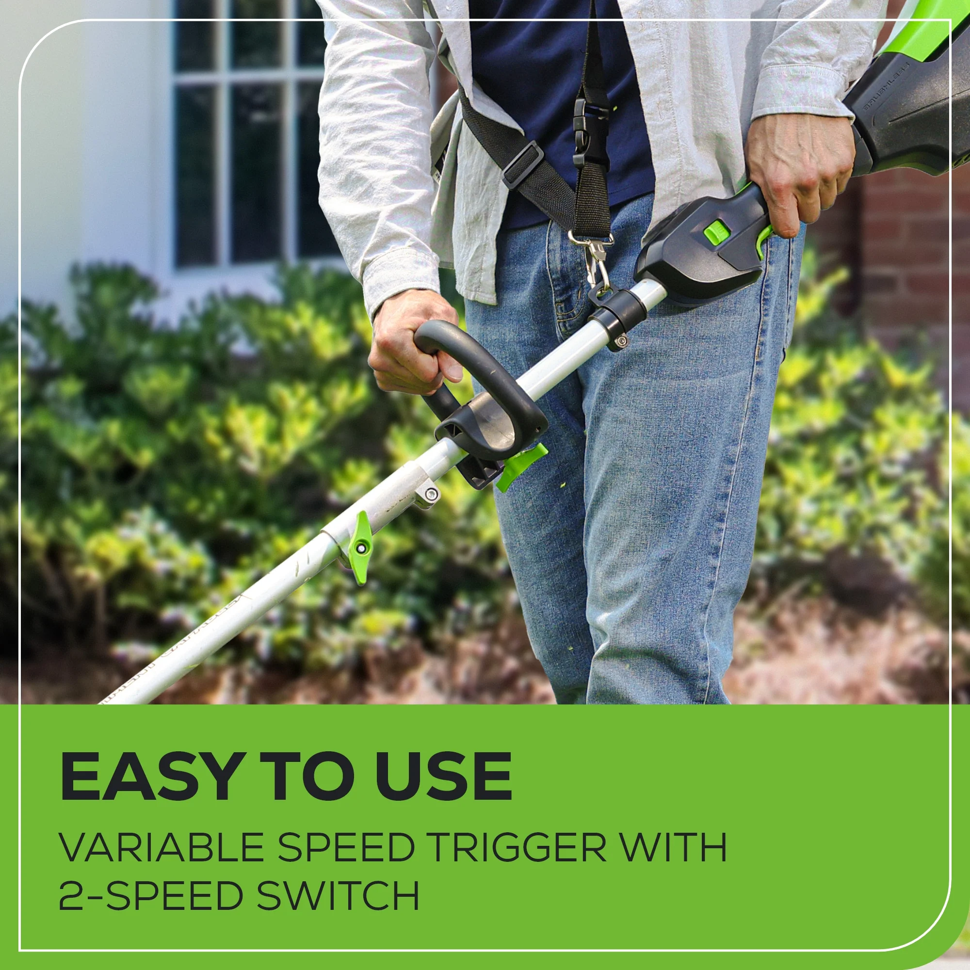 80V 16" Gen3 Cordless Brushless String Trimmer (Attachment Capable): 2.5 Ah Battery and Charger - Image 6
