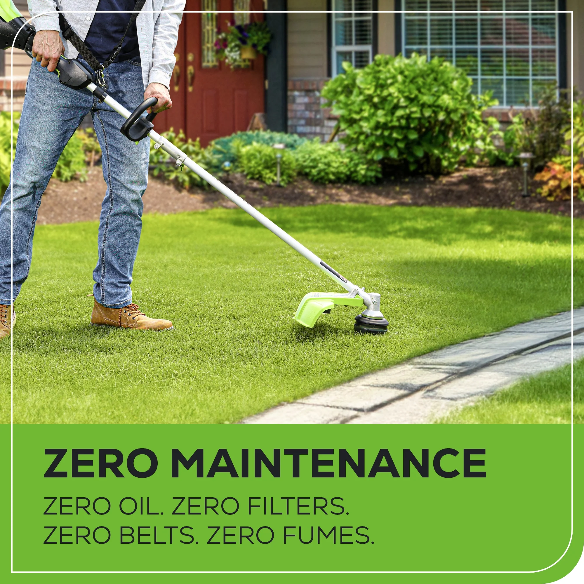 80V 16" Gen3 Cordless Brushless String Trimmer (Attachment Capable): 2.5 Ah Battery and Charger - Image 7
