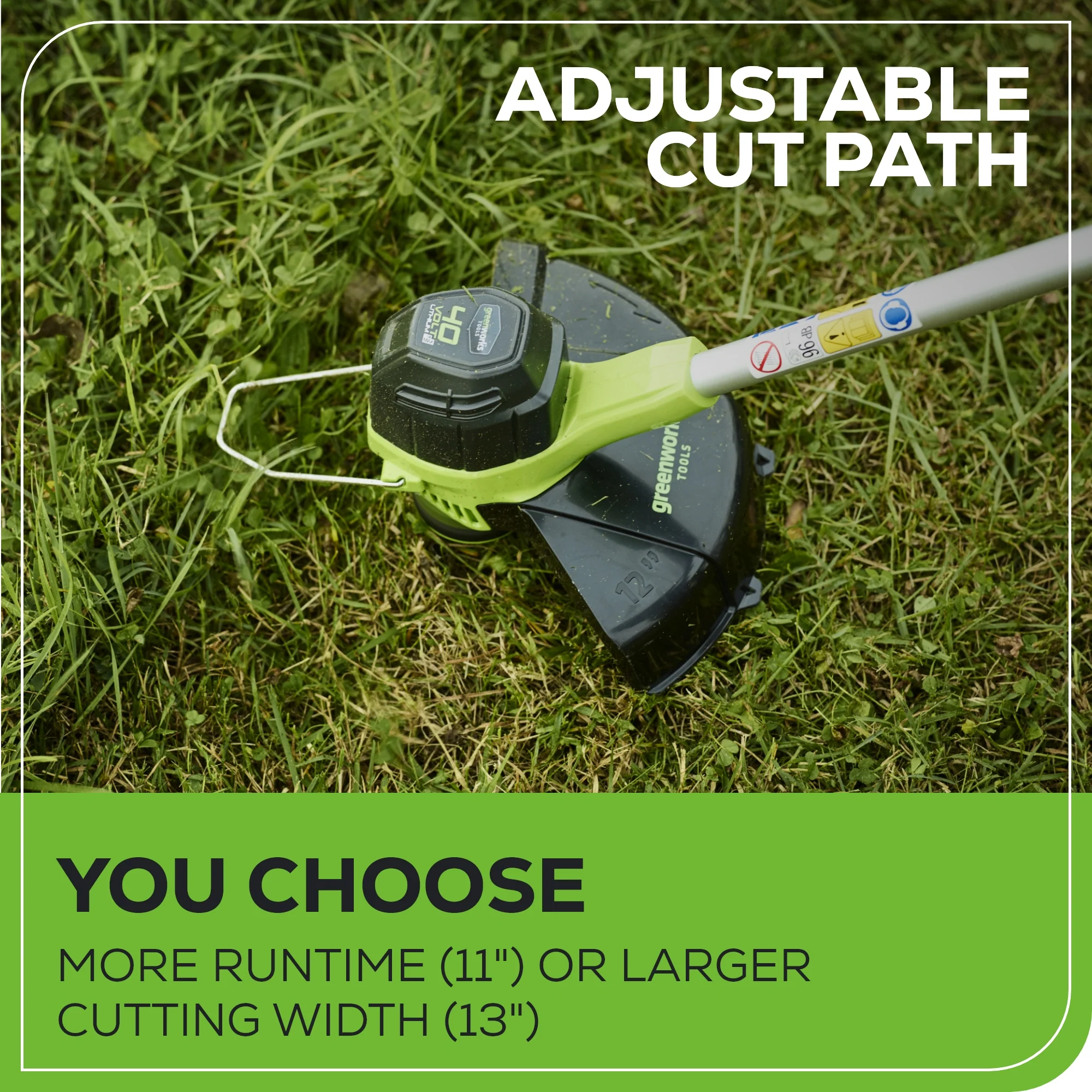 40V 12" Cordless Battery String Trimmer (Tool Only) - Image 9