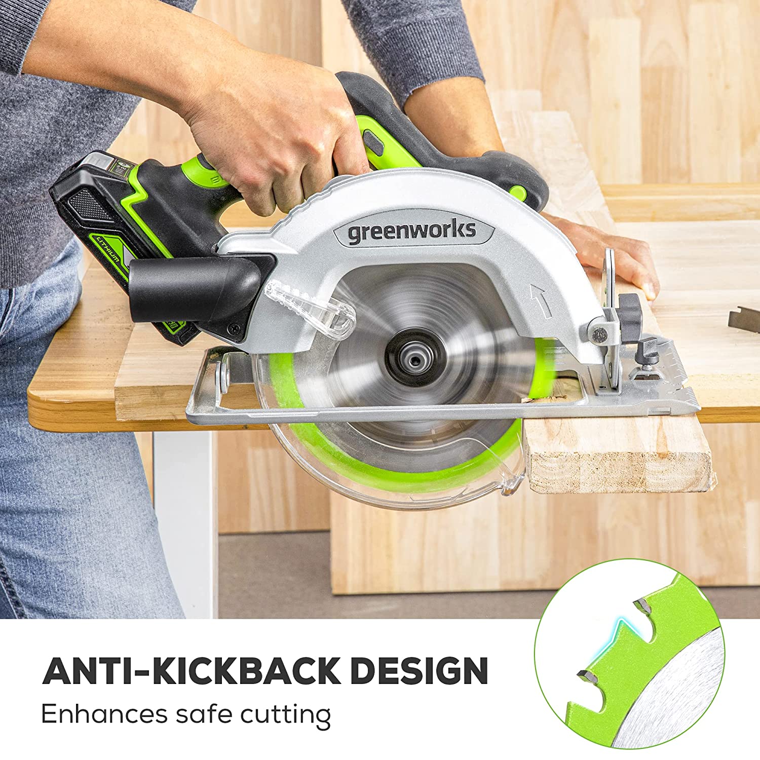 Greenworks 24V 7-1/4 " 24T Circular Saw Blades?3pc - Image 6