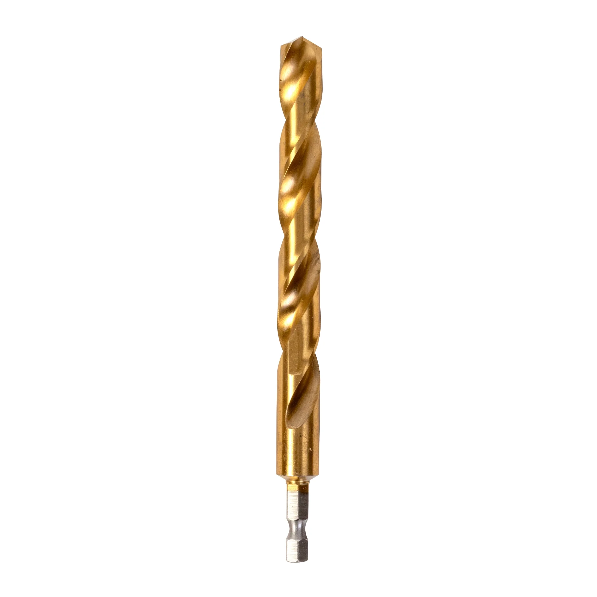 Half Ground 1/2-inch Hex Shank Titanium Drill Bit Set