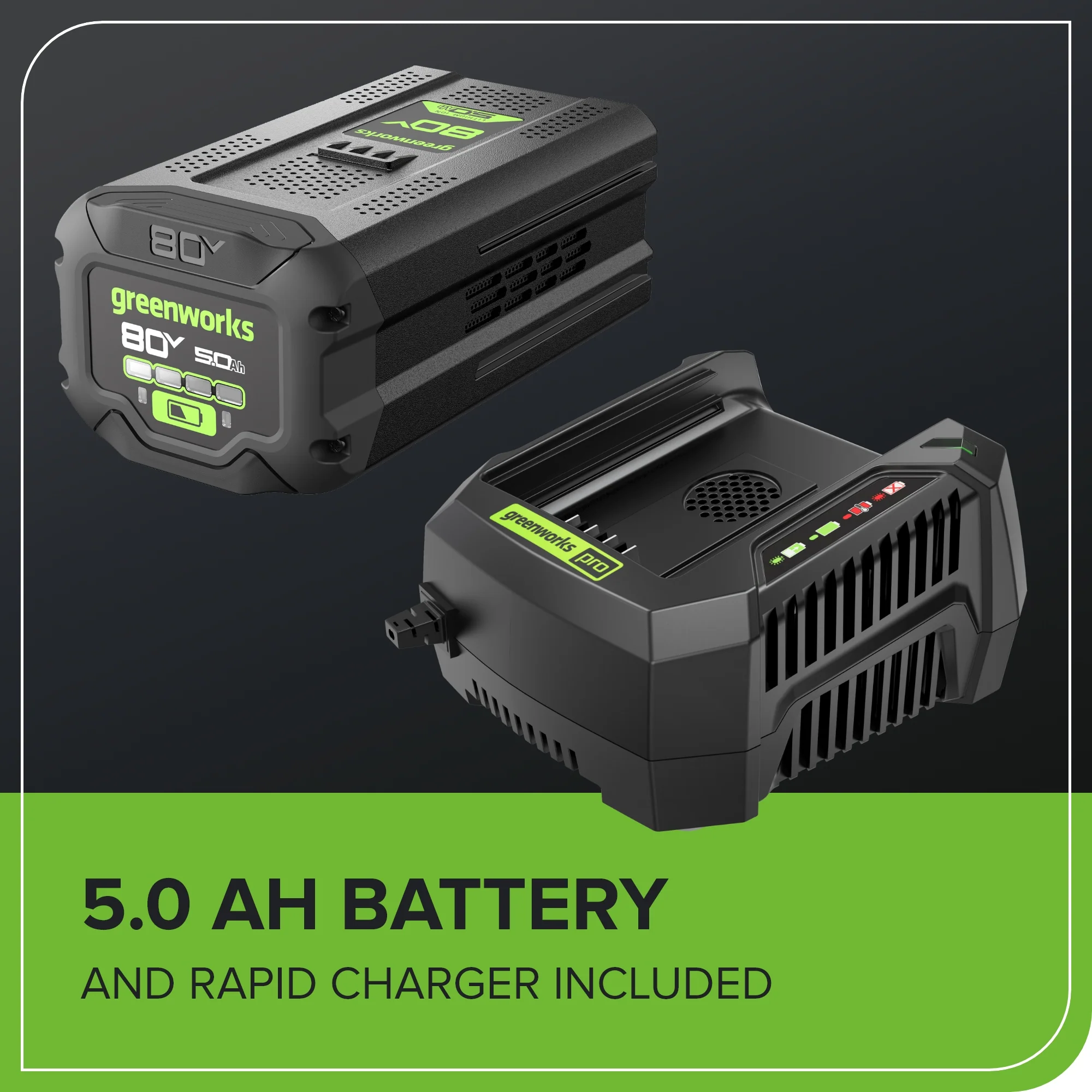 80V 21" Cordless Battery 4-in-1 Push Lawn Mower and 700CFM Blower Combo Kit: 5.0 Ah Battery and 6A Charger - Image 11