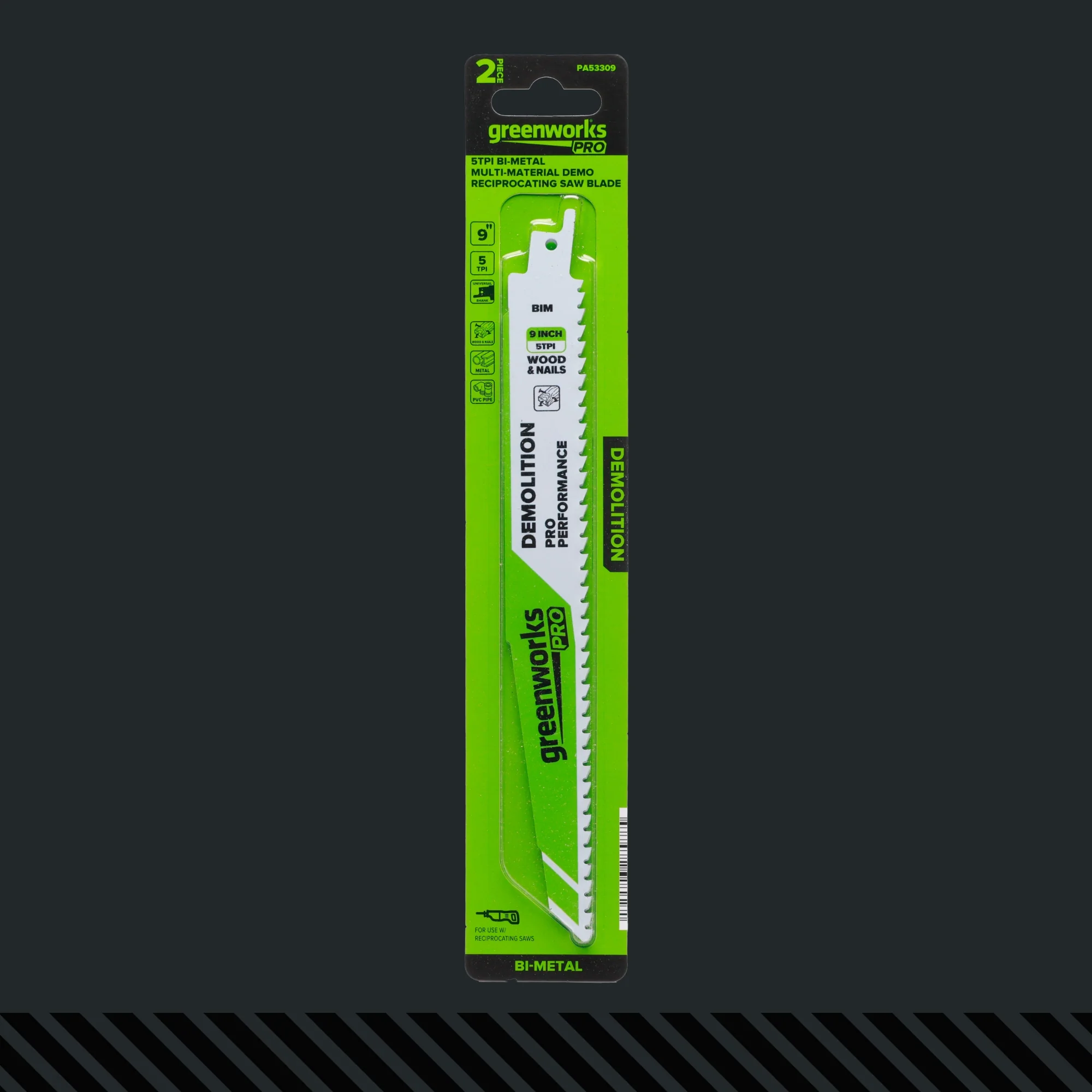Pro 2-PC 9 in. 5TPI Recip Saw Bi-Metal Blades - Image 5