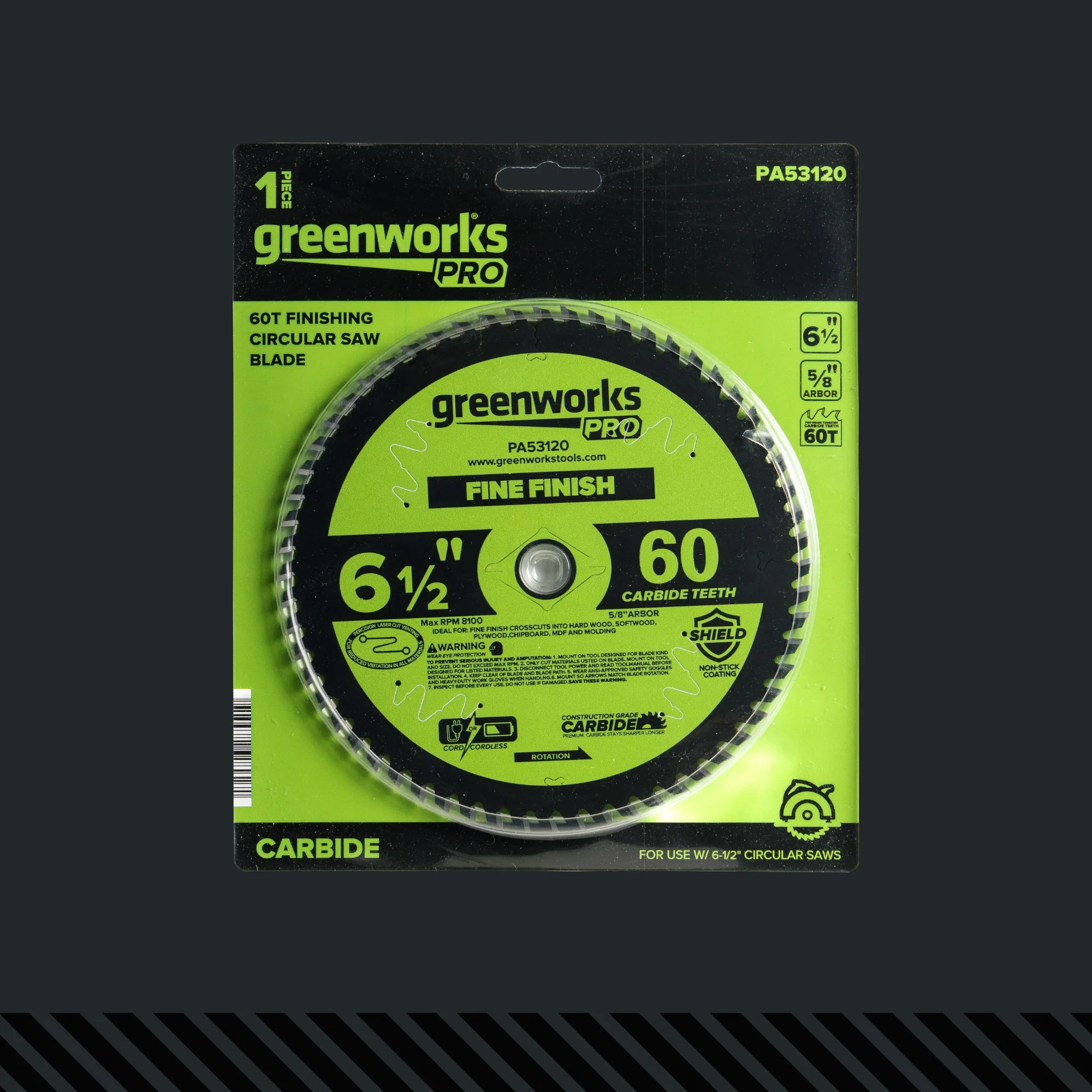 Pro 60-Tooth 6-1/2" Demolition Circular Saw Blade with Construction-Grade Carbide Teeth - Image 7