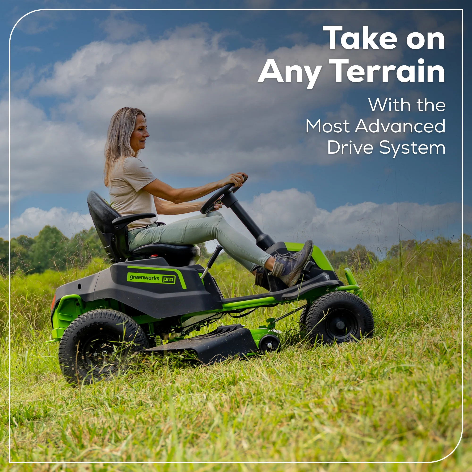 60V 42" Cordless Battery CrossoverT Riding Lawn Mower: (6) 8.0 Ah Batteries and (3) Dual-Port Turbo Chargers, CRT4261 - Image 10