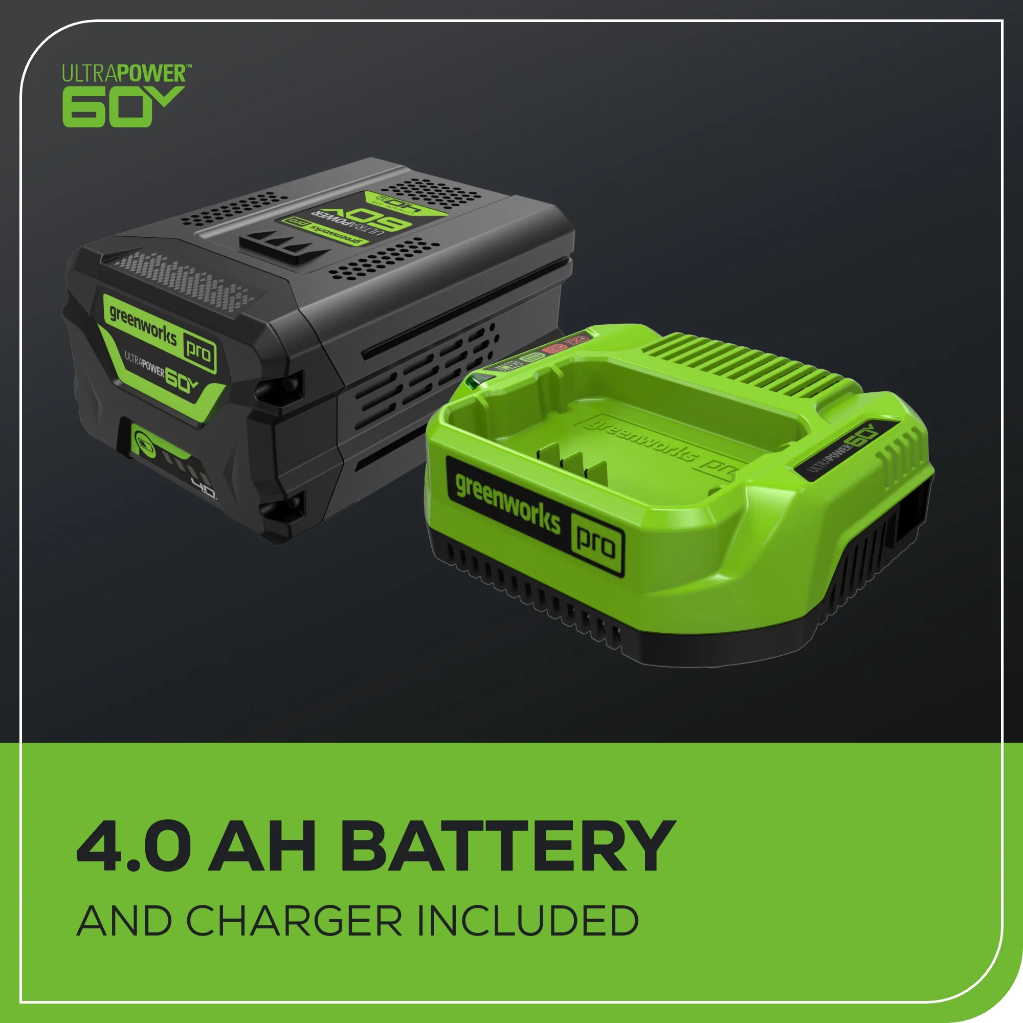 60V 8" Cordless Battery Cultivator / Tiller w/ 4.0Ah Battery & Charger - Image 9