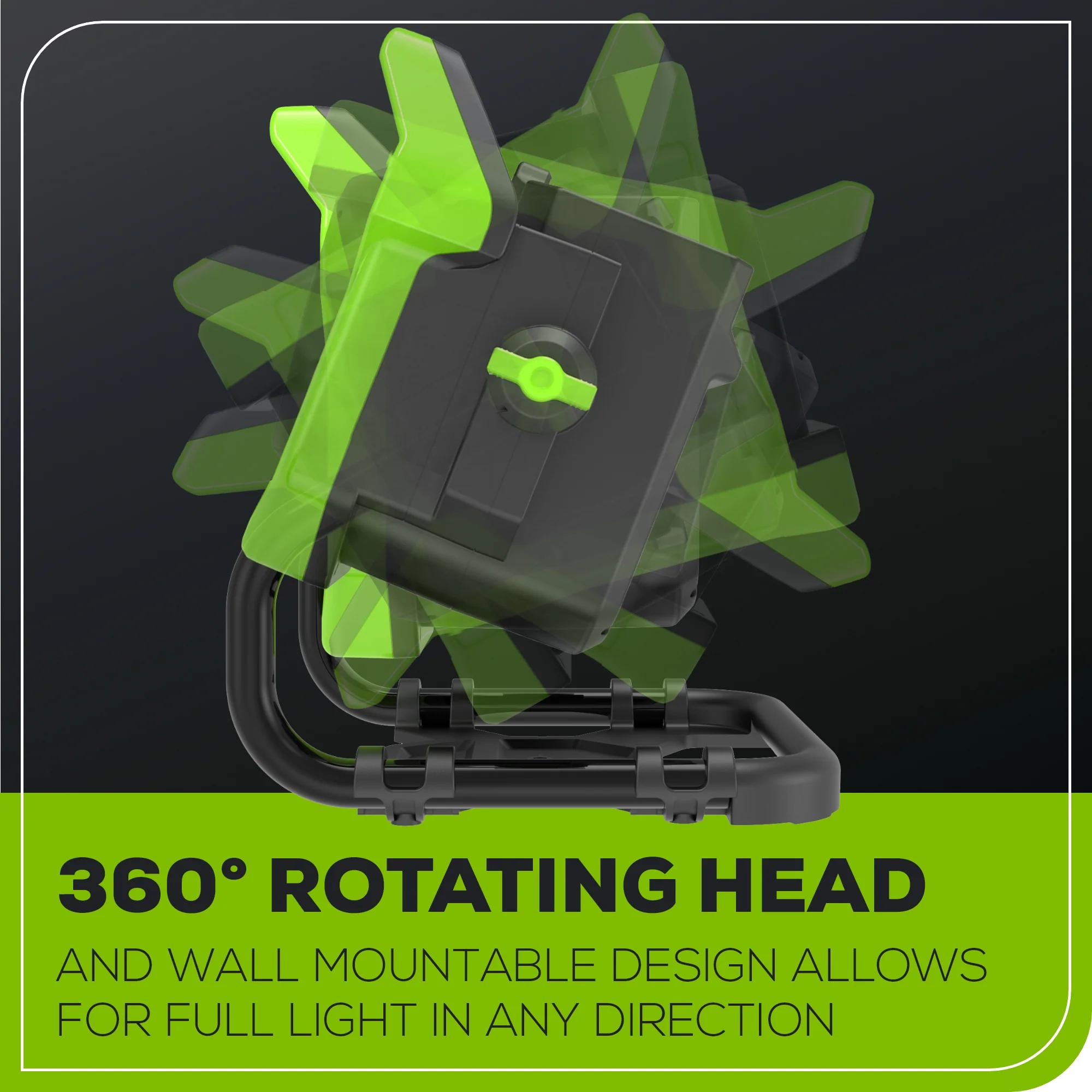 60V AC/DC 2,500 Lumen LED Work Light (Tool Only) - Image 8