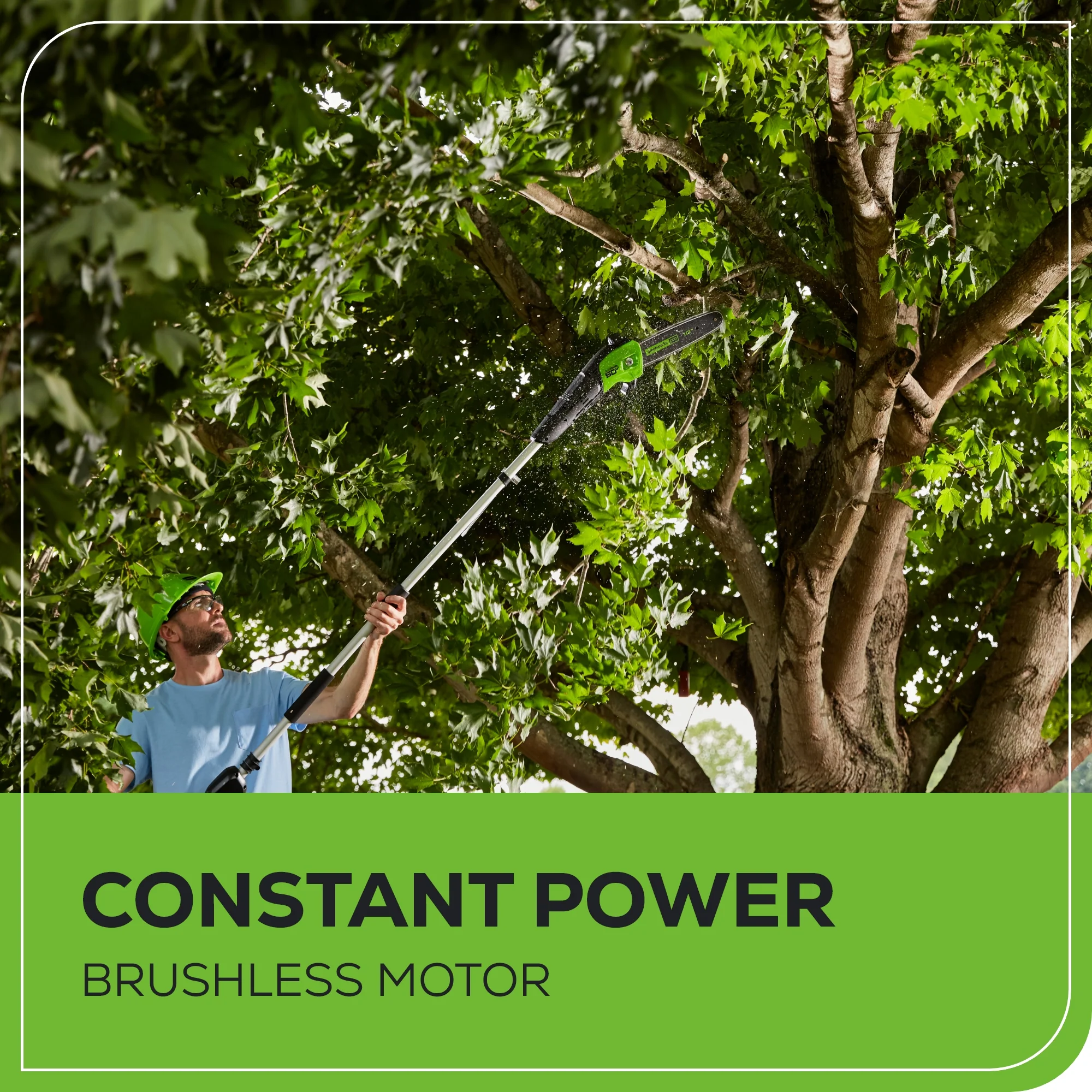 60V 10" Cordless Battery Pole Saw w/ 2.0 Ah Battery & Charger - Image 6