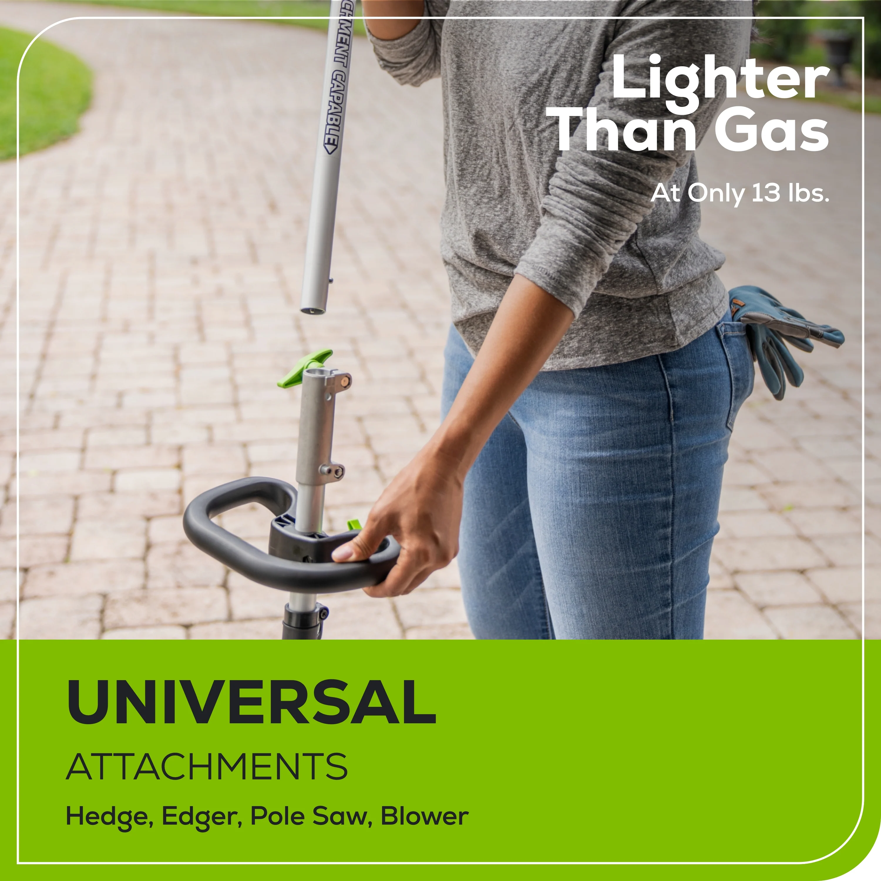 60V 16" Cordless Battery String Trimmer (Attachment Capable) w/ 4.0 Ah Battery & Charger - Image 7