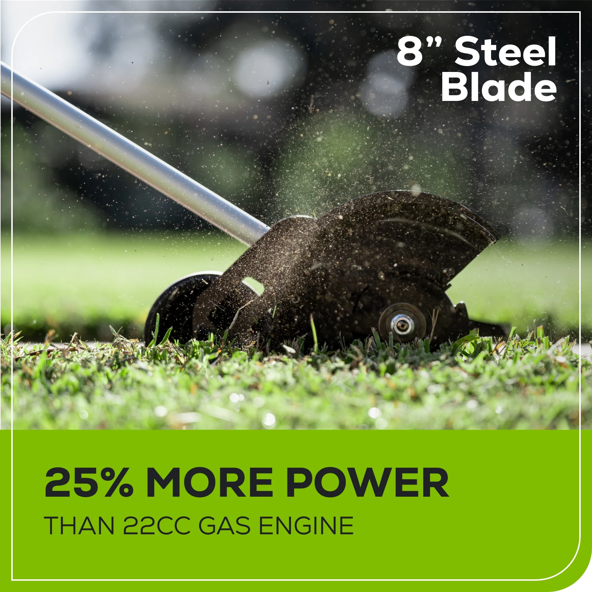 60V 8" Cordless Battery Edger: 2.0 Ah Battery and Charger - Image 4