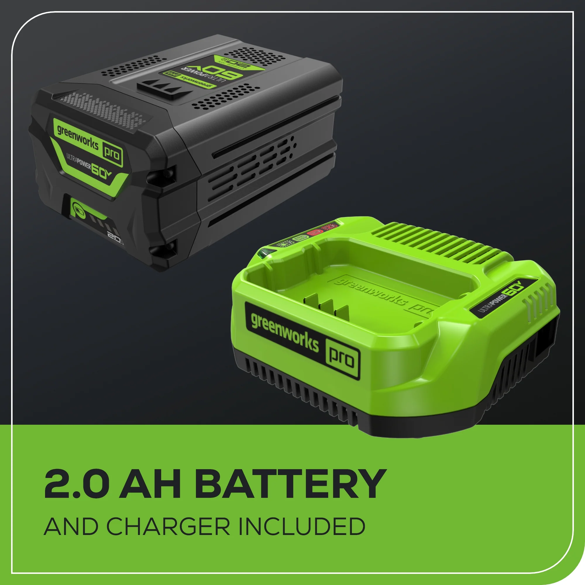 60V 450 CFM Cordless Battery Leaf Blower w/ 2.0Ah Battery & Charger - Image 11