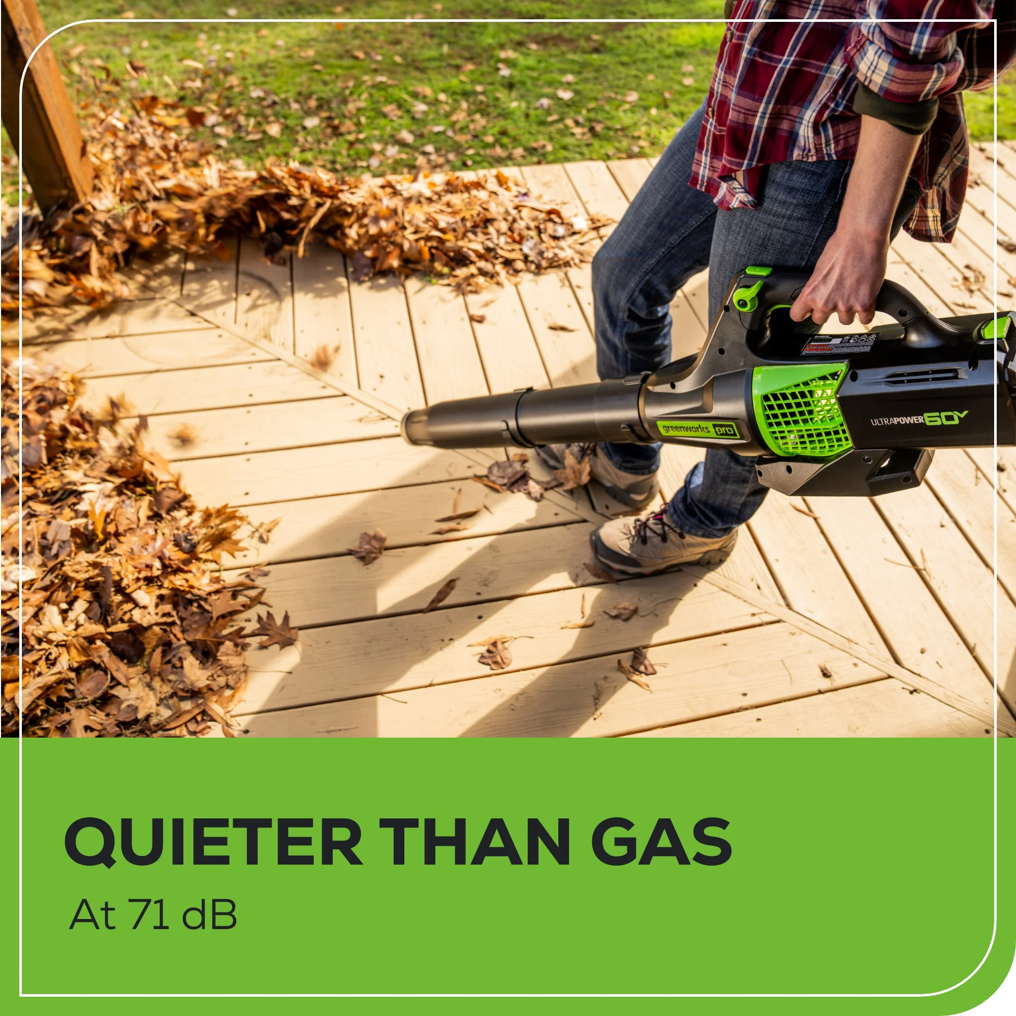 60V 450 CFM Cordless Battery Leaf Blower w/ 2.0Ah Battery & Charger - Image 6