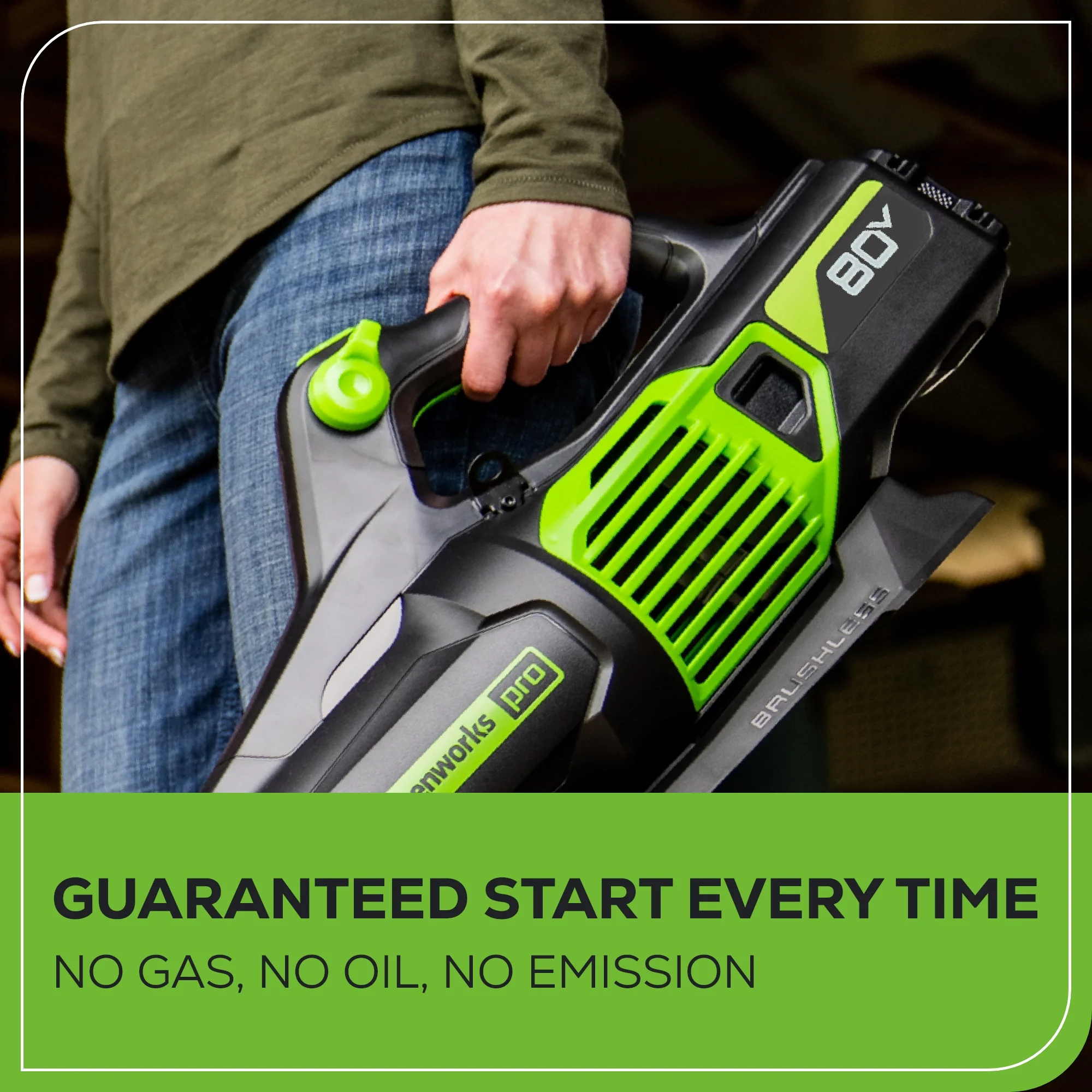 80V 730 CFM Cordless Battery Leaf Blower (Tool Only) - Image 5