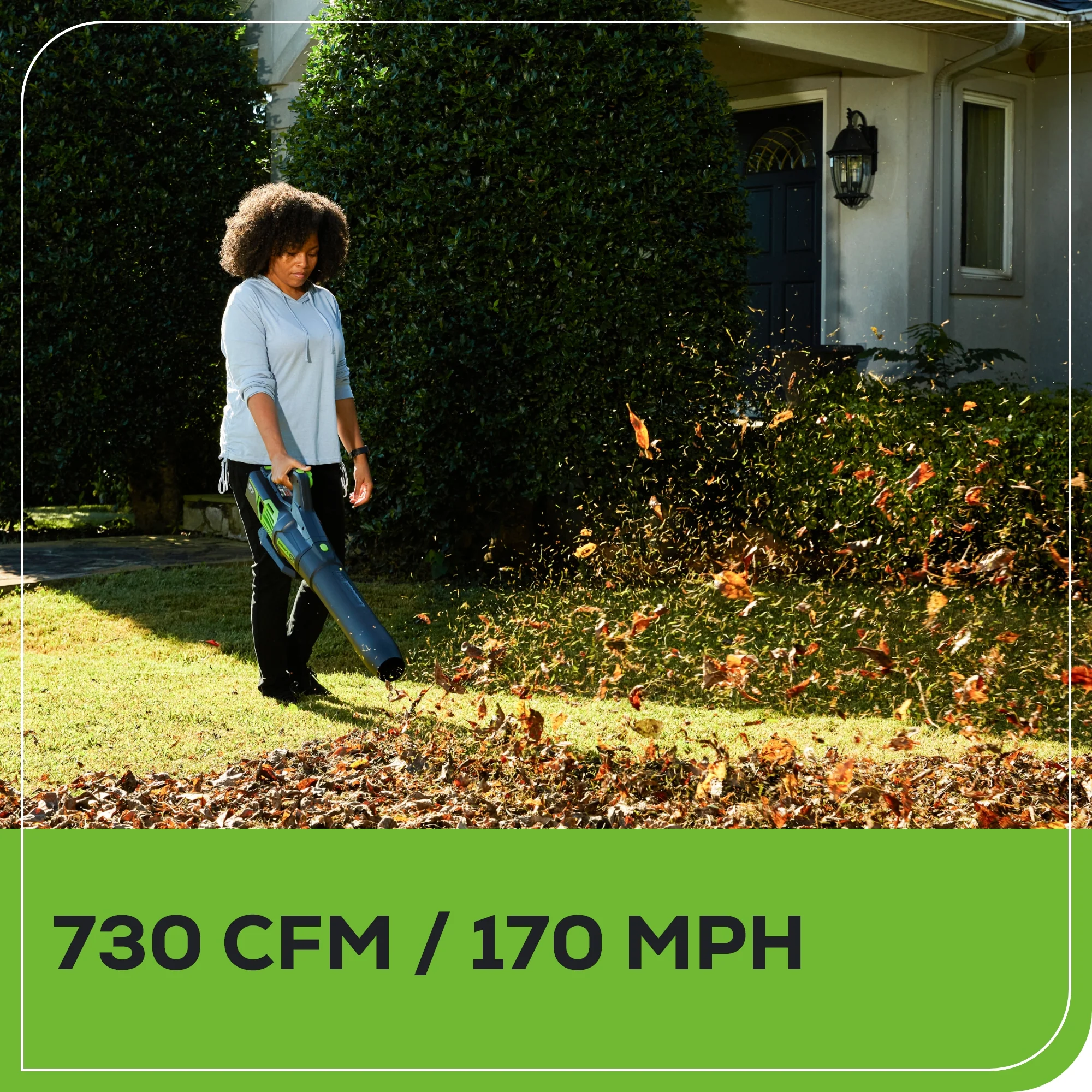 80V 730 CFM Cordless Battery Leaf Blower (Tool Only) - Image 6