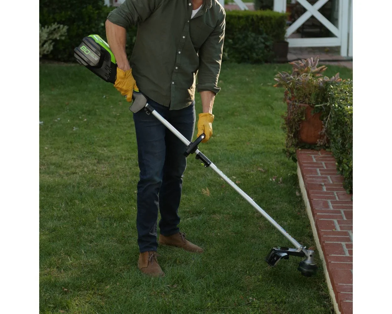 80V 16" Cordless Battery String Trimmer (Attachment Capable) w/ 2.0Ah Battery & Charger - Image 4