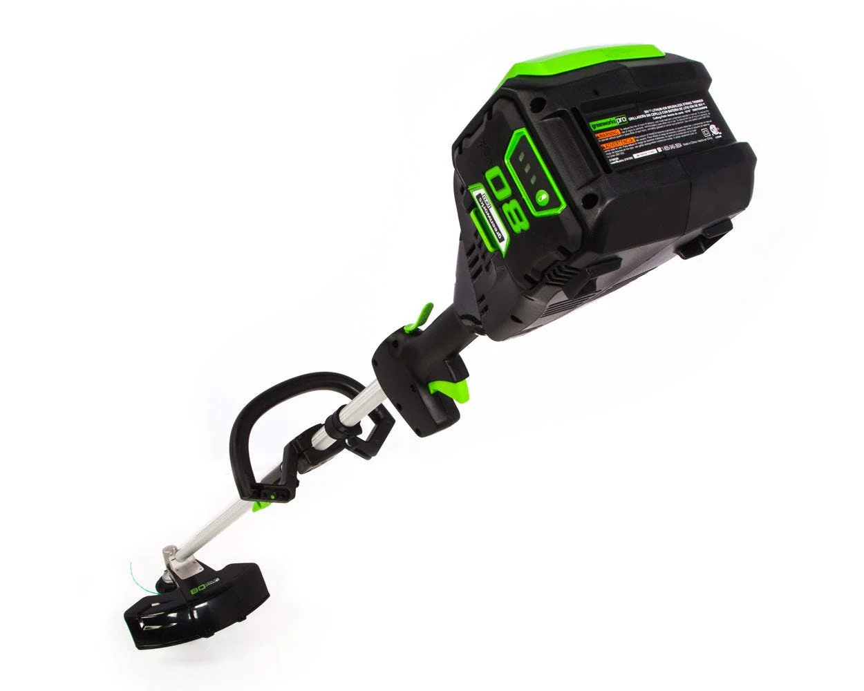 80V 16" Cordless Battery String Trimmer (Attachment Capable) w/ 2.0Ah Battery & Charger - Image 7