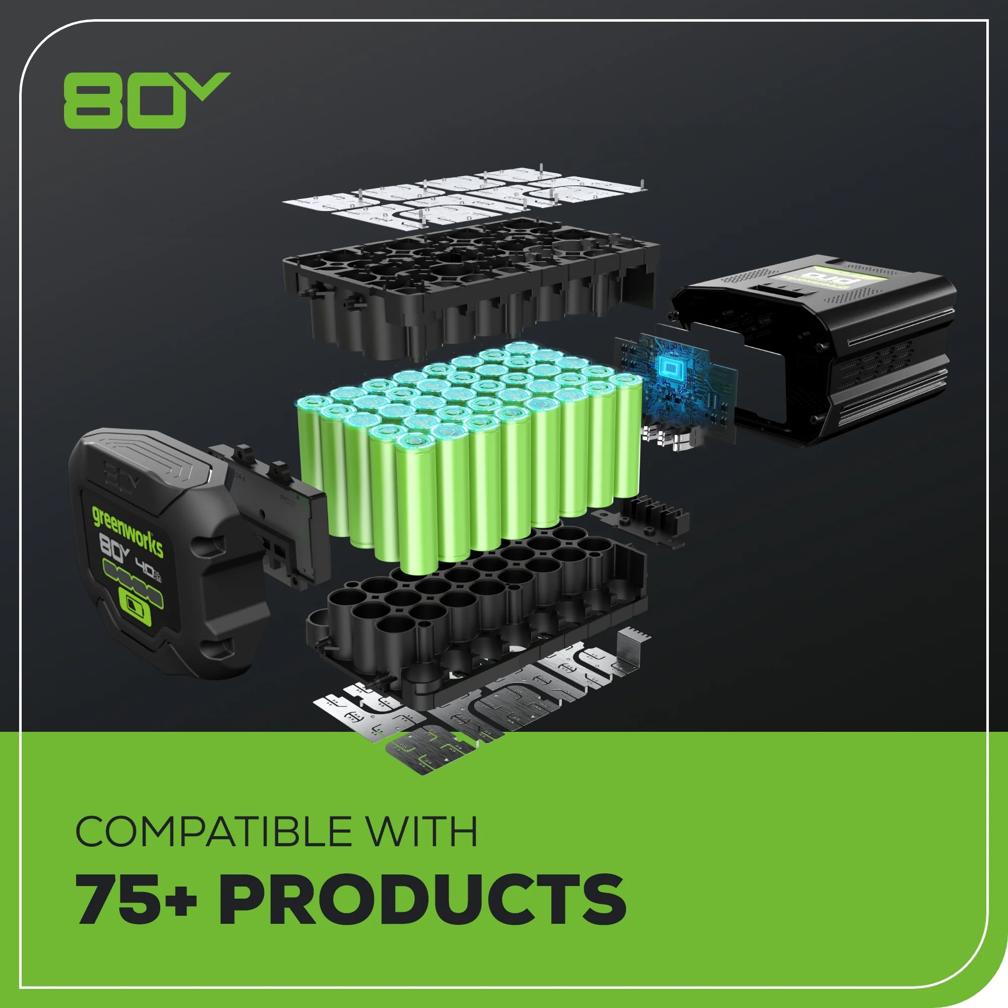 80V Cordless Battery 300 Watt Power Inverter (Tool Only) - Image 11