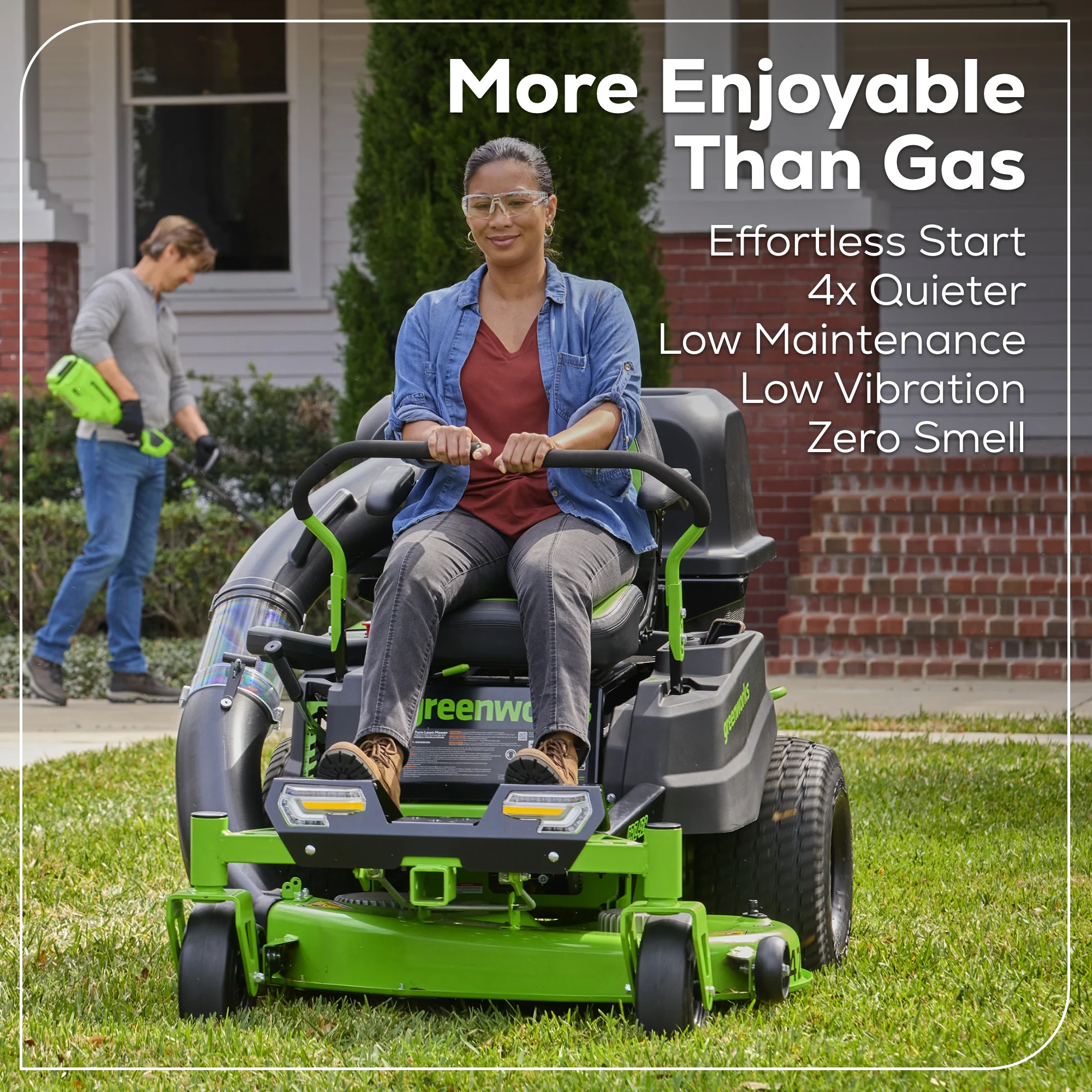 60V 42” Electric CrossoverZ Zero Turn Mower with (6) 8 Ah Batteries and (3) Dual Port Turbo Chargers, CRZ4261 - Image 11
